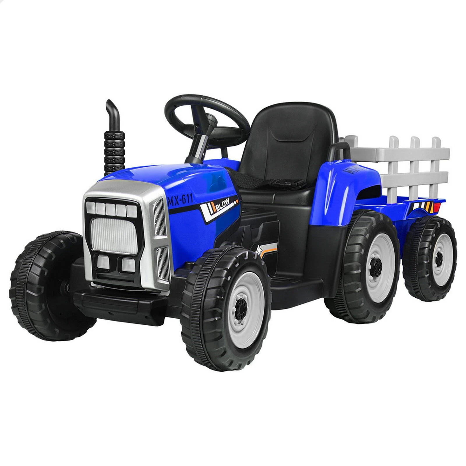 1 Alfordson Kids Ride On Car Tractor 12V Electric Toy Vehicle Child Toddlers - Blue, 1 of 10