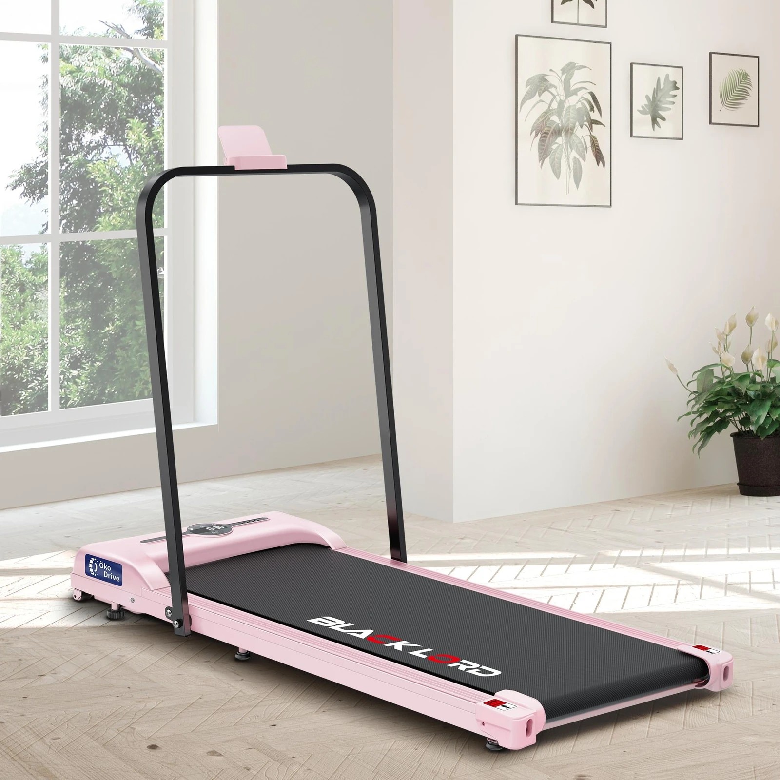 2 Black Lord Treadmill Electric Walking Pad Folding Fitness Machine Home Gym - Pink, 2 of 9