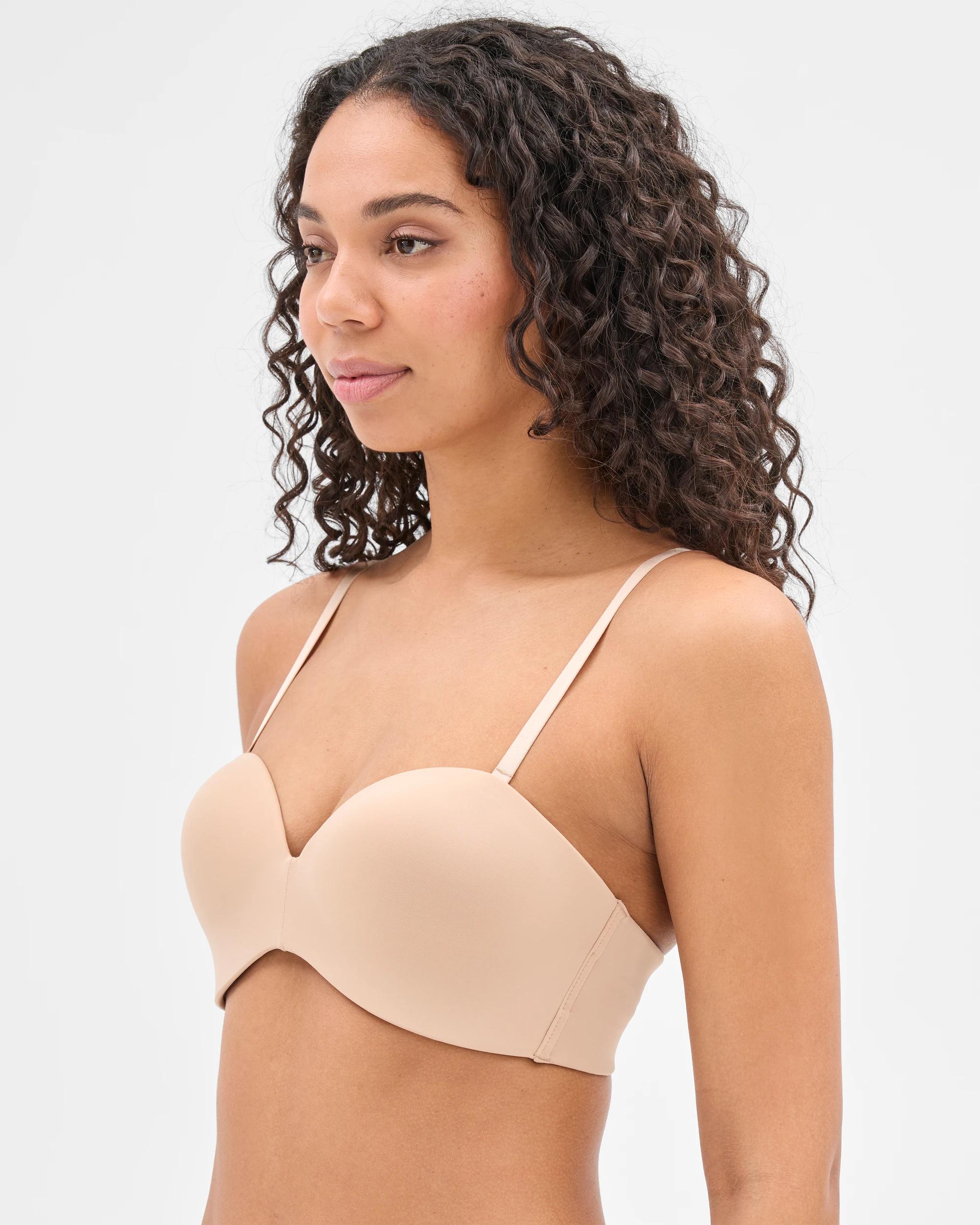 2 Target Womens Moulded Wirefree Strapless Bra - Eva LATTE, 2 of 5