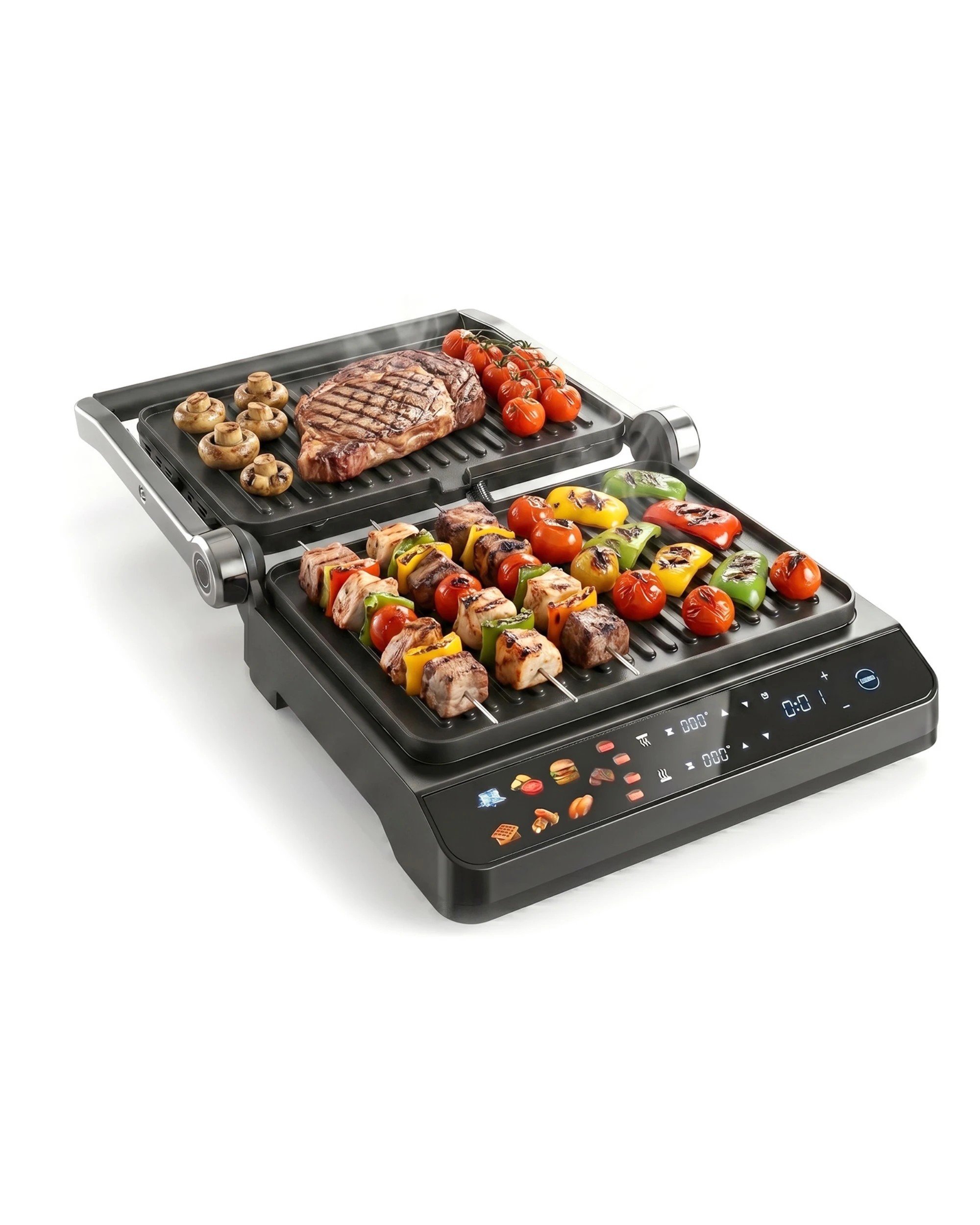 3 Yopower 2-IN-1 Sandwich & Waffle Maker - Black, 3 of 5