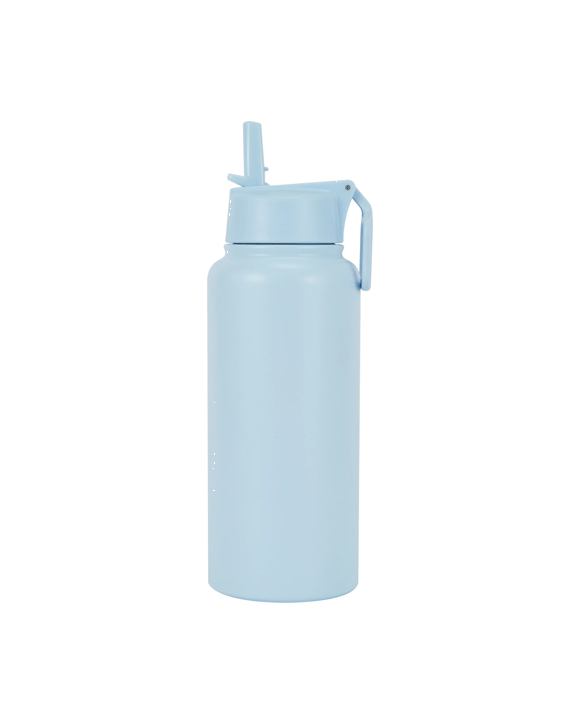 960ml Blue Double Wall Insulated Cylinder Drink Bottle