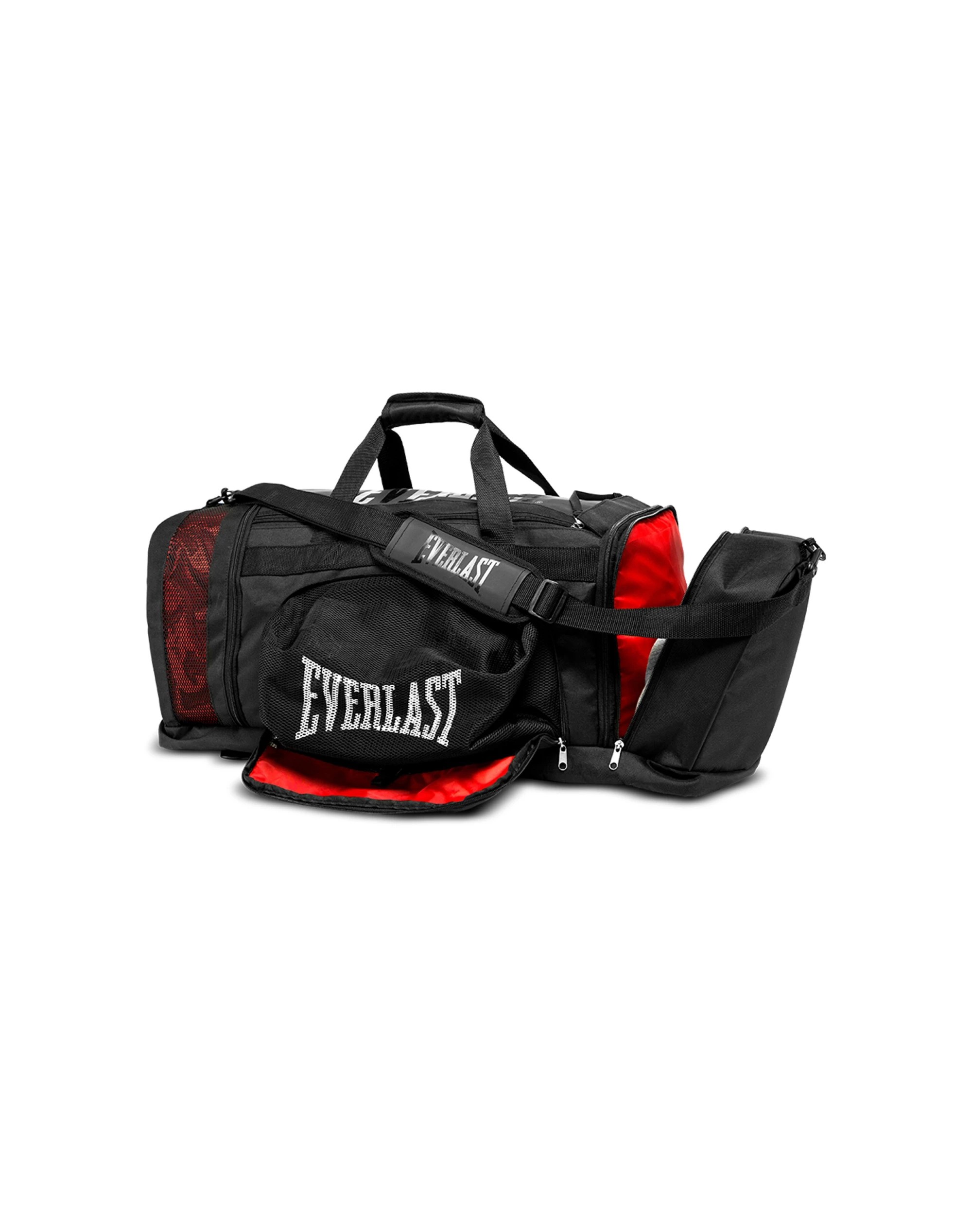 1 Everlast Contender Hybrid Duffel Bag Convertible To Backpack Ventilated - Black, 1 of 6
