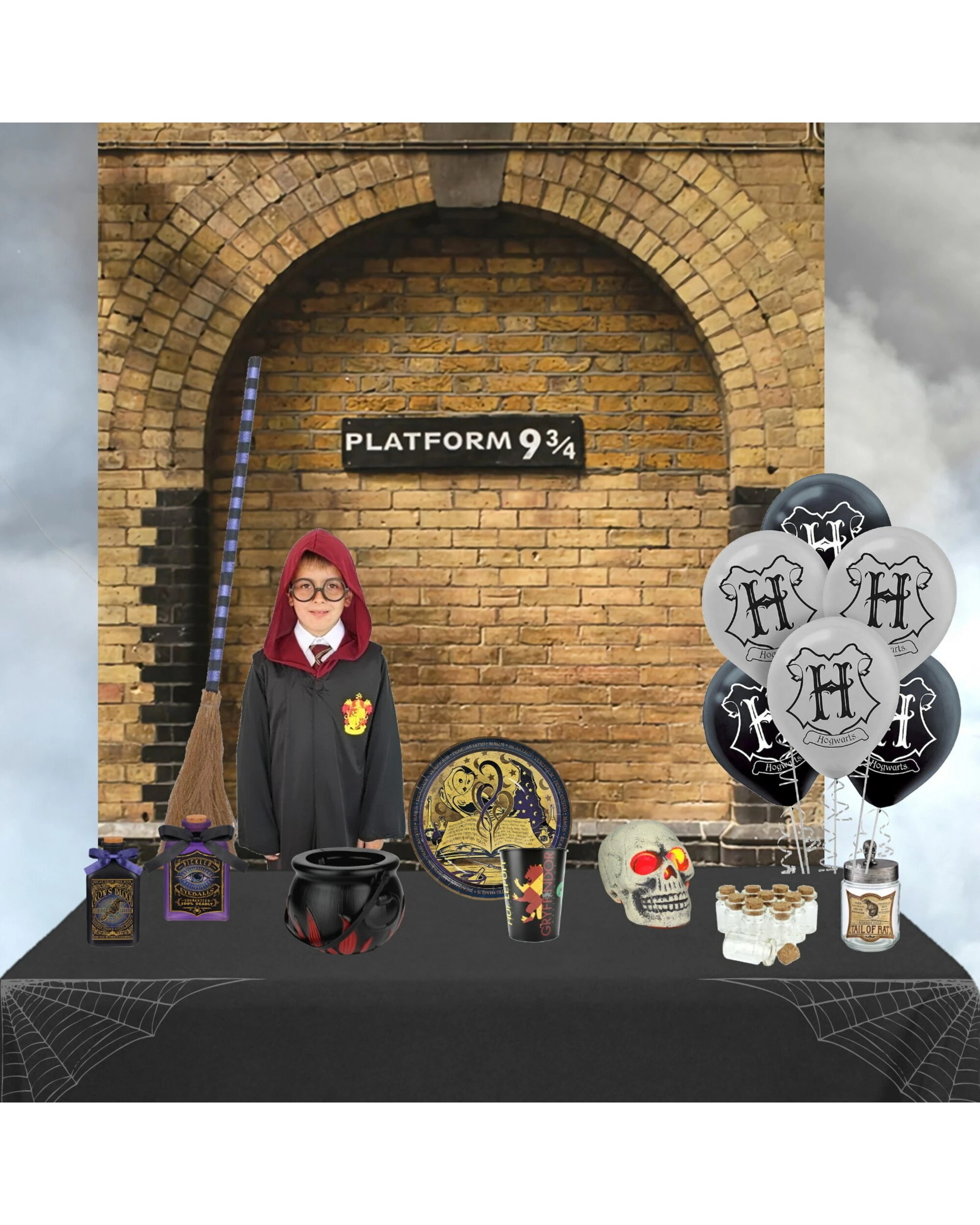 2 Partyrama Platform 9 3/4 Fabric Backdrop, 2 of 2