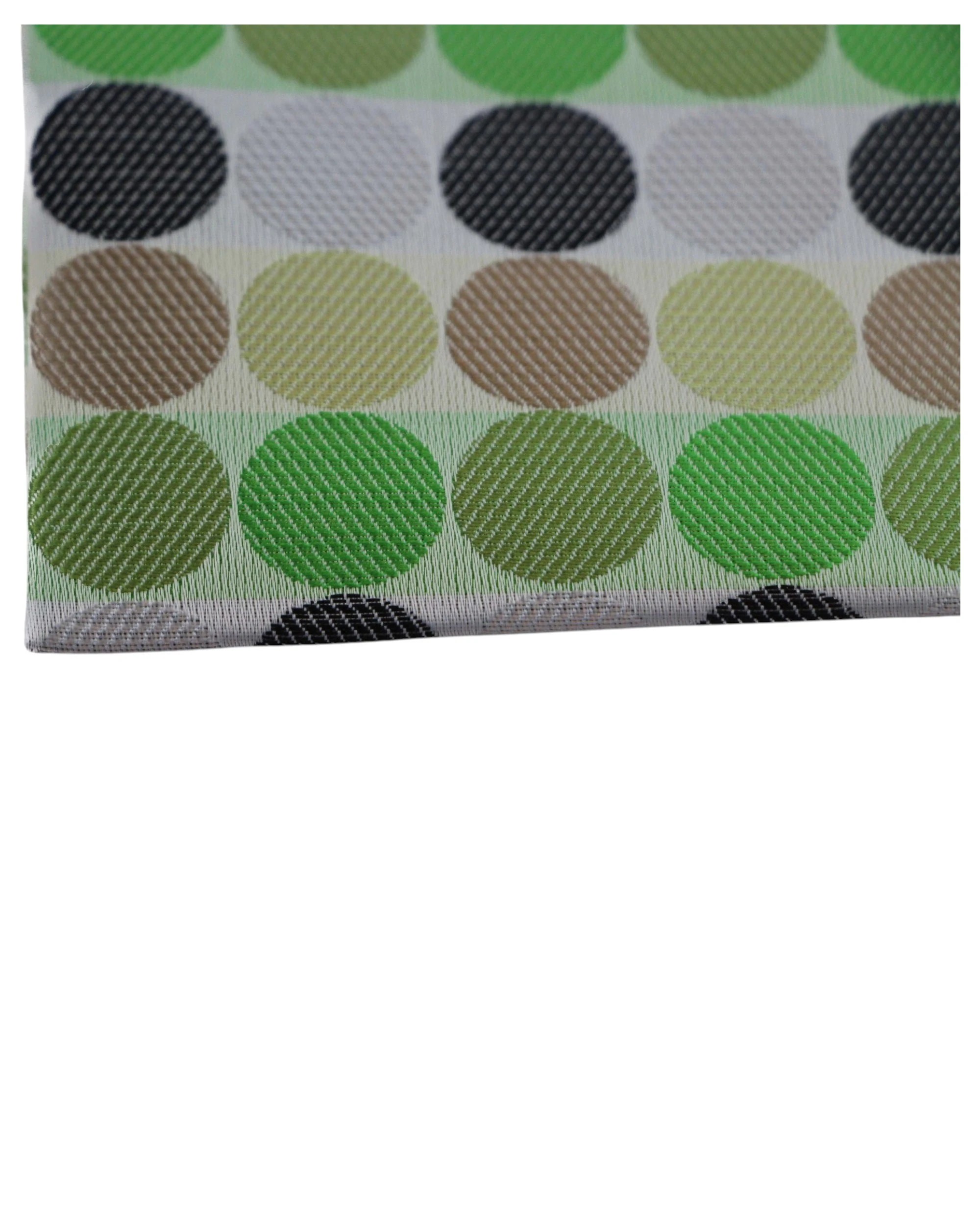 2 Zasel Mens Green & Brown Large Polka Dot Silk Pocket Square - Multi, 2 of 3
