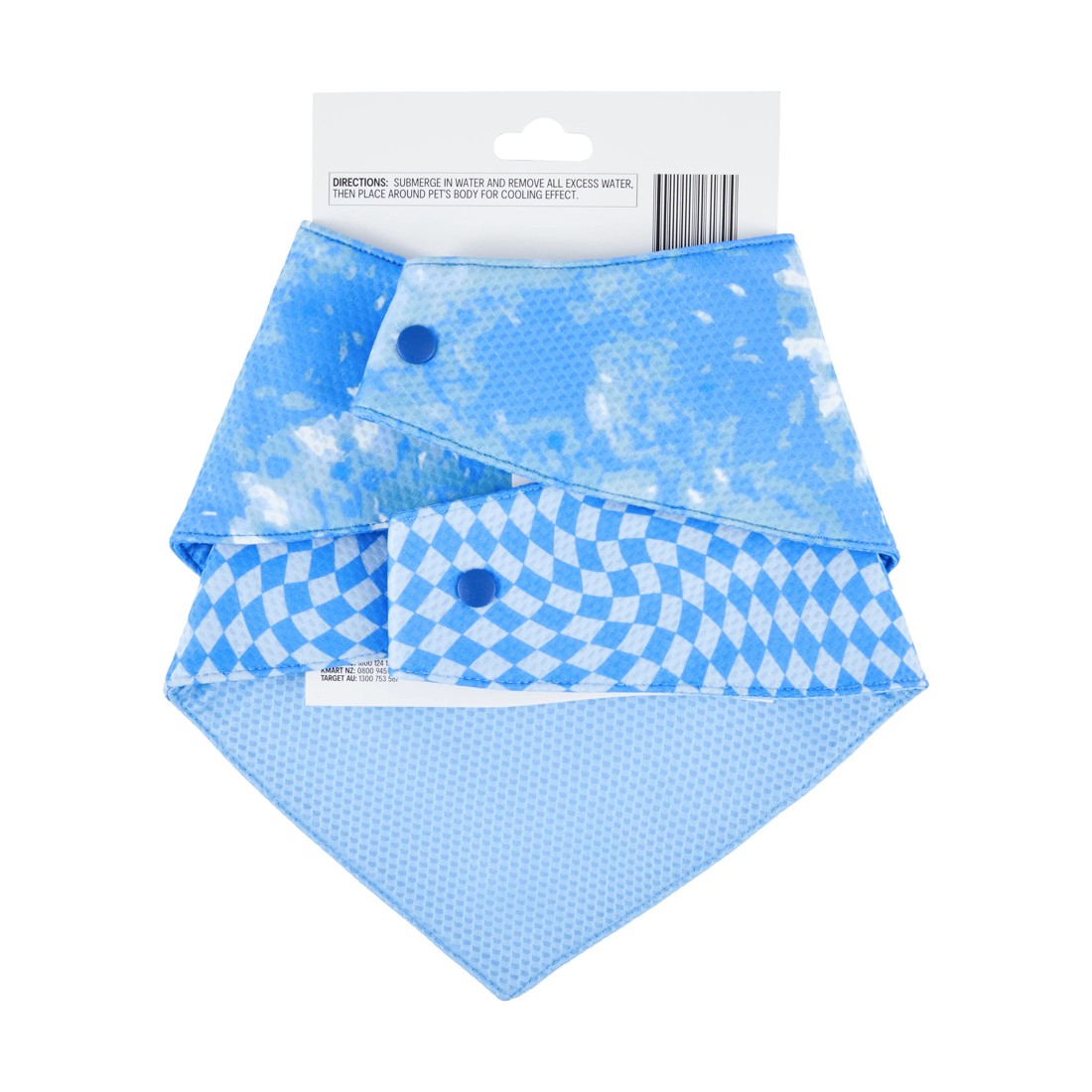 6 2 Pack Pet Cooling Bandana - Large to Extra Large, Blue, 6 of 6