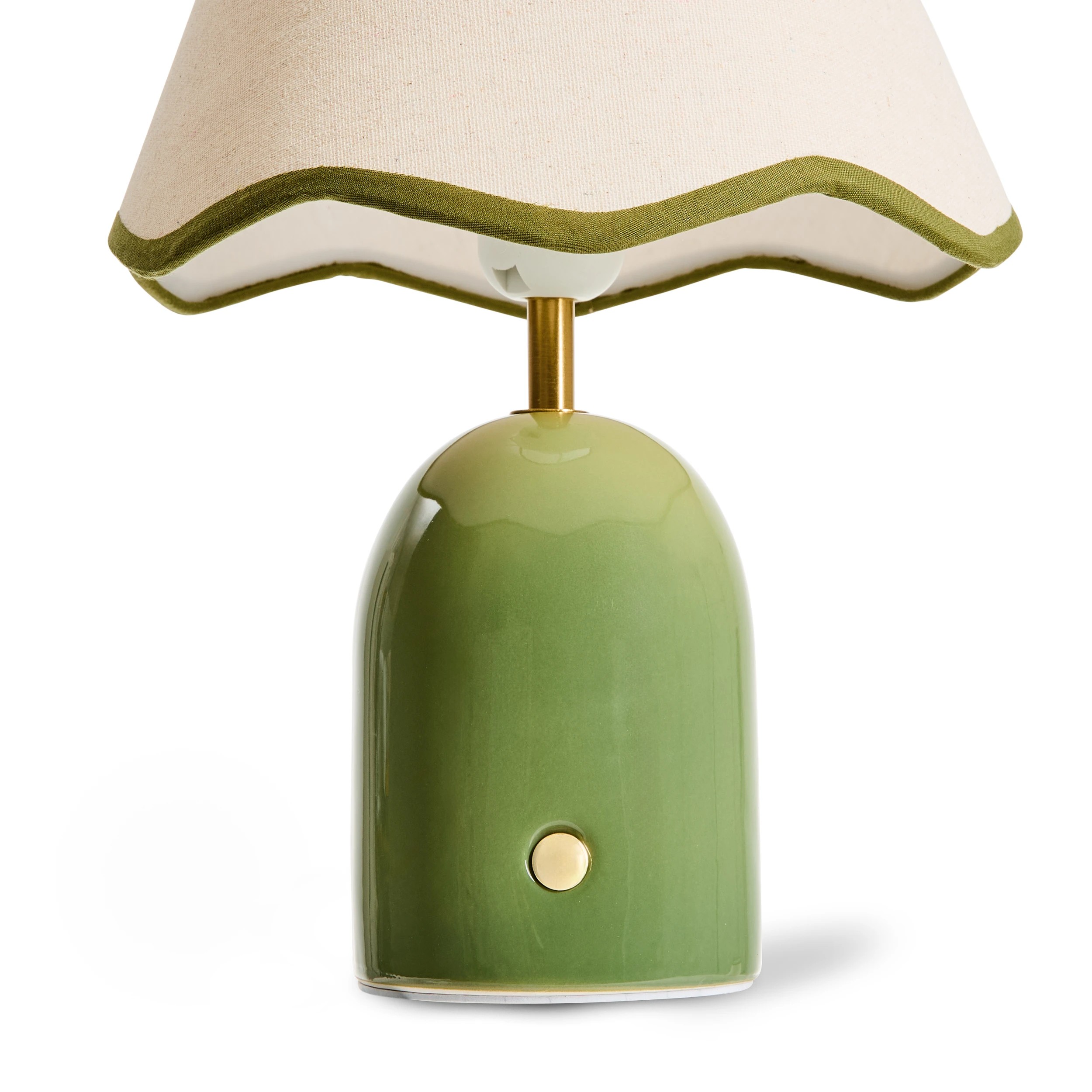 3 2 Pack Olympia Touch Lamps - Green, 3 of 6