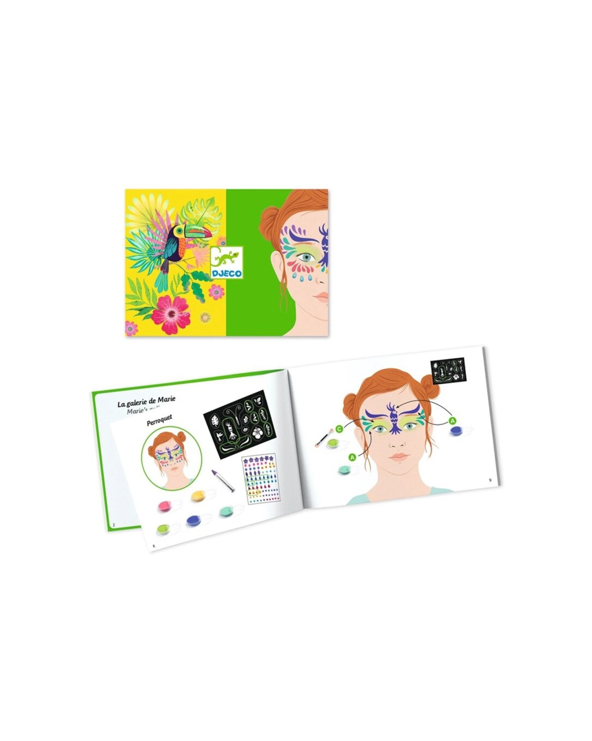 Djeco Rio De Janeiro Face Painting Activity Kit Kids - Multi - Kmart