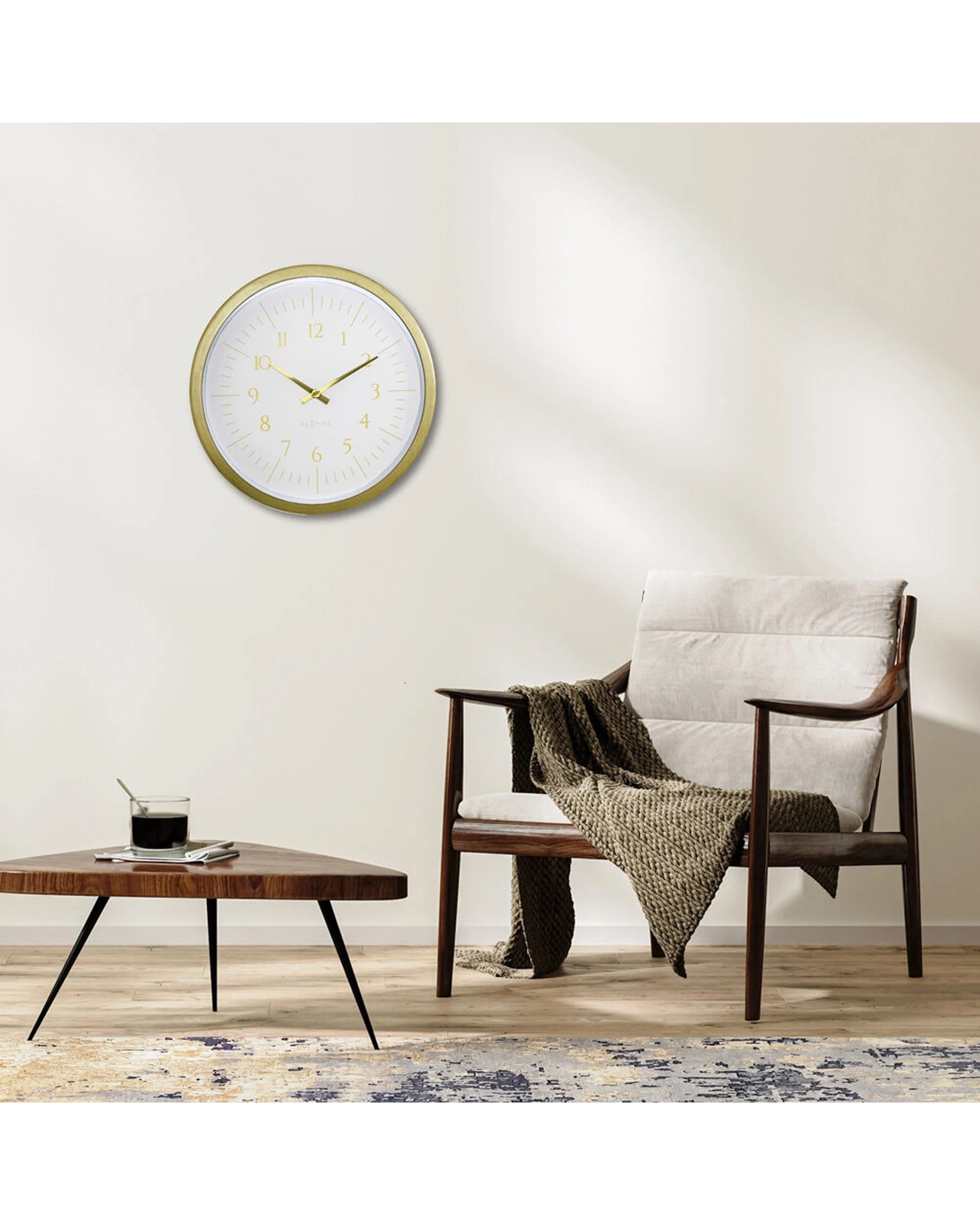 5 NeXtime Galaxy Wall Clock Silent Sweep Movement 40cm - Gold, 5 of 6