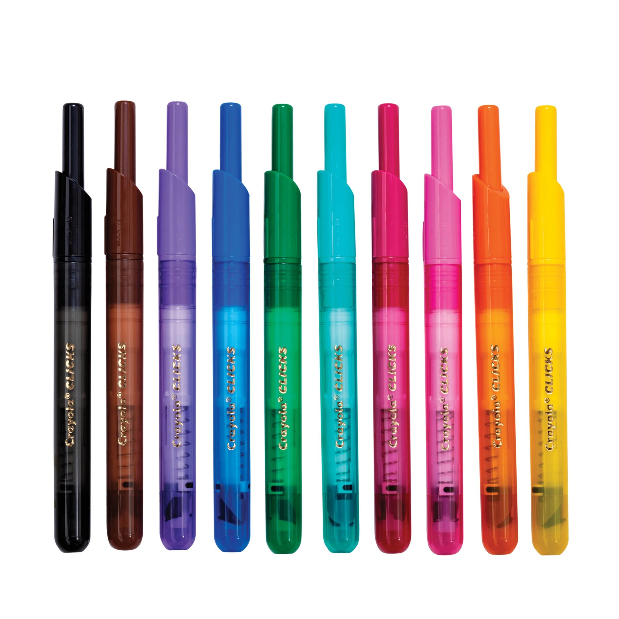 3 Crayola Clicks 10 Pack Retractable Markers - Multi, 3 of 7