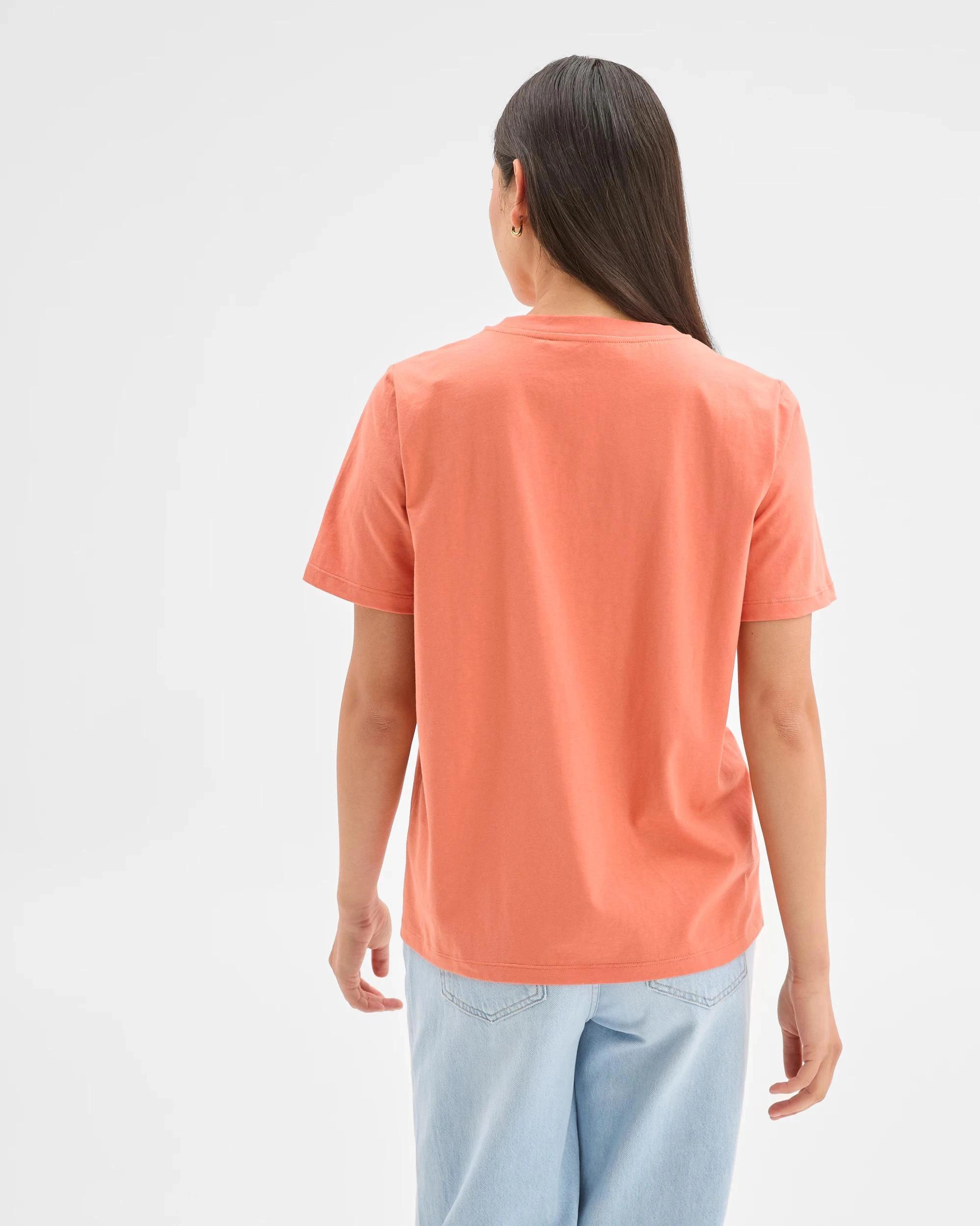 5 Target Woman Australian Cotton Classic T-Shirt PAPAYA, 5 of 5