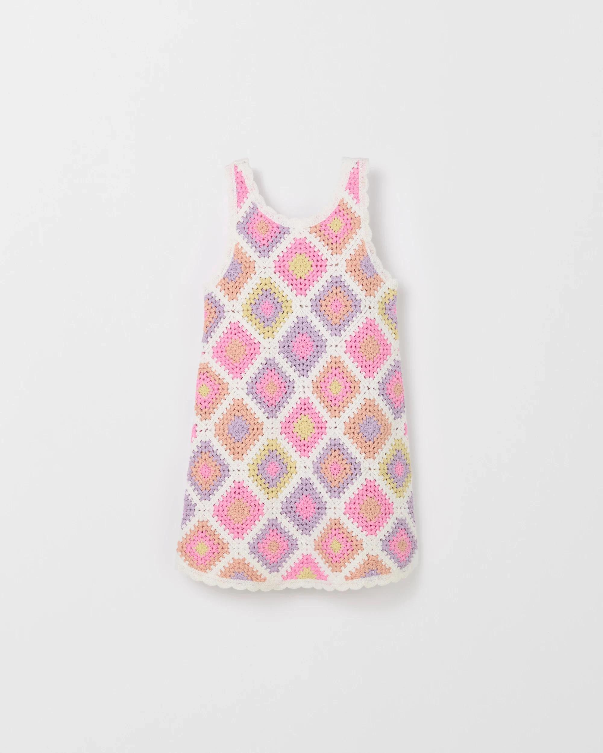 5 Target Australian Cotton Fashion Crochet Knit Dress MULTI, 5 of 6