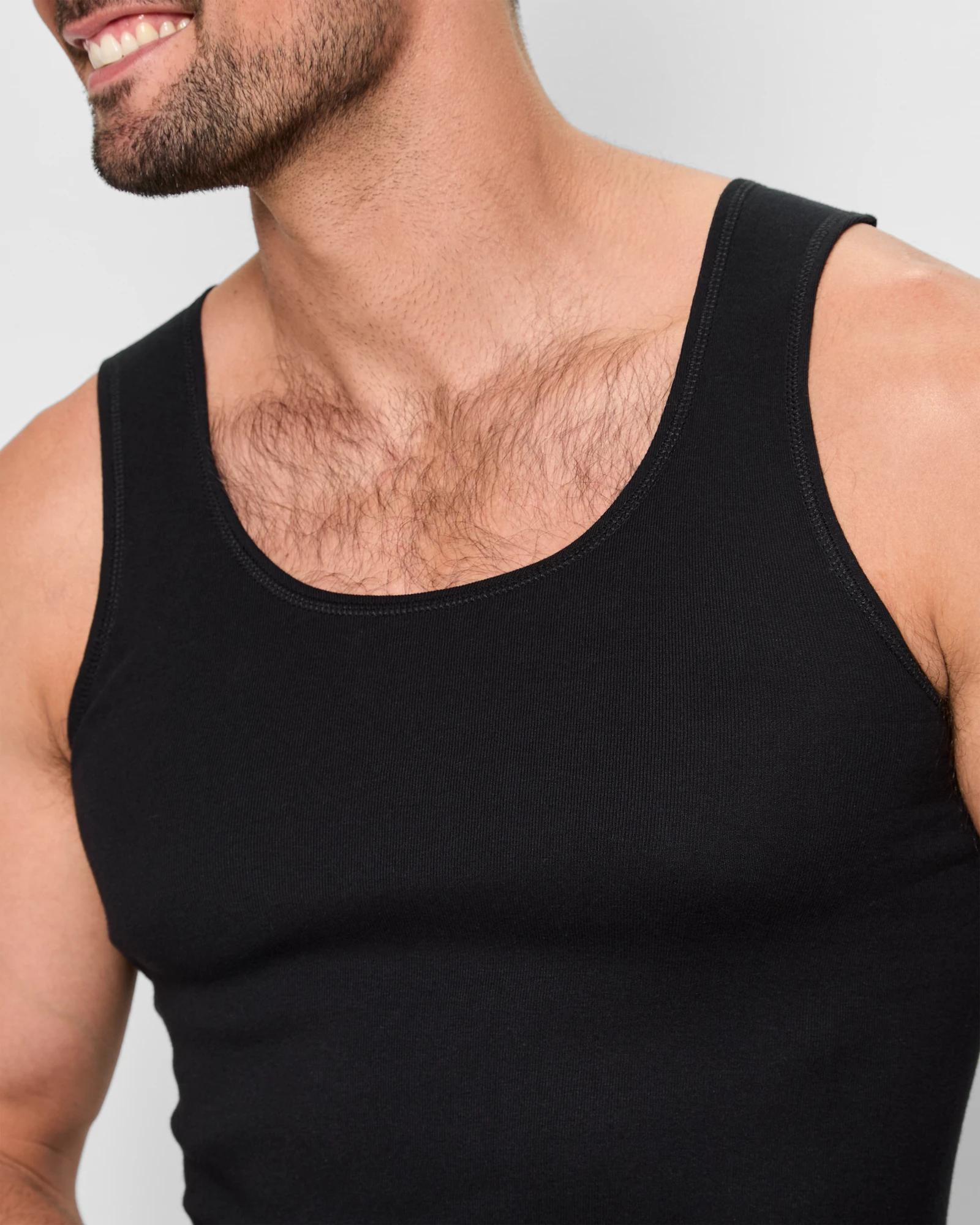 5 Australian Cotton Athletic Singlet - Maxx BLACK, 5 of 5