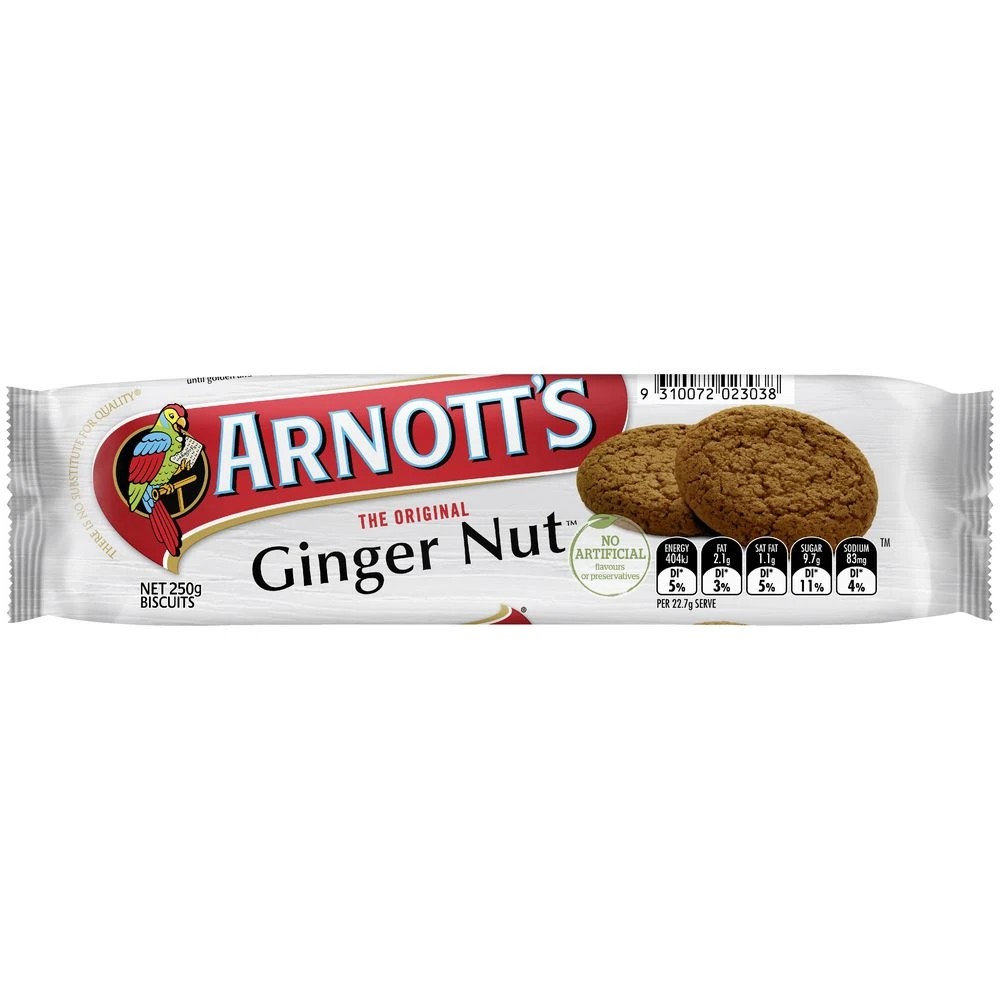 2 Arnott's Original Ginger Nut Biscuits 250g, 2 of 3