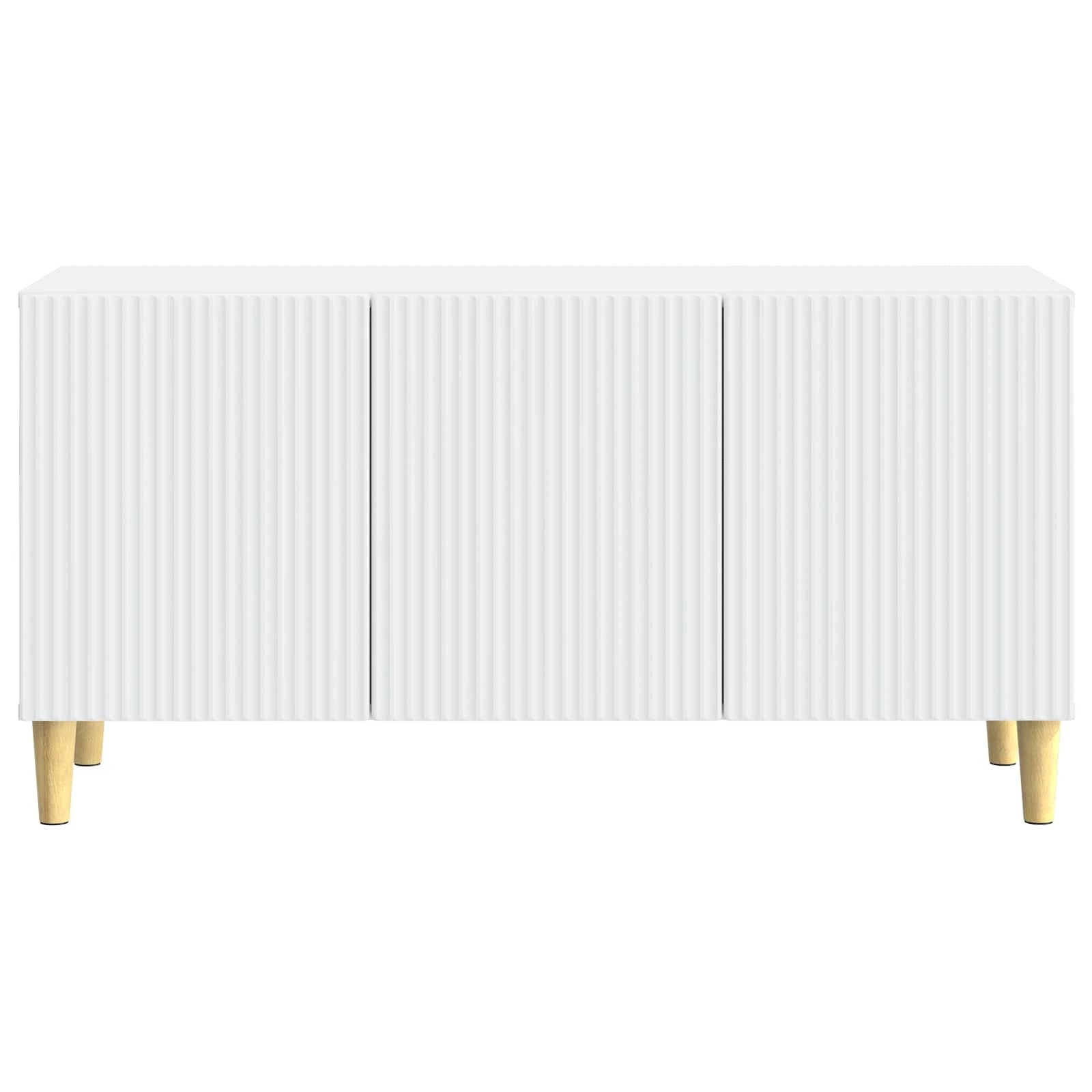 5 vidaXL Modern TV Cabinet Ample Storage - White, 5 of 9