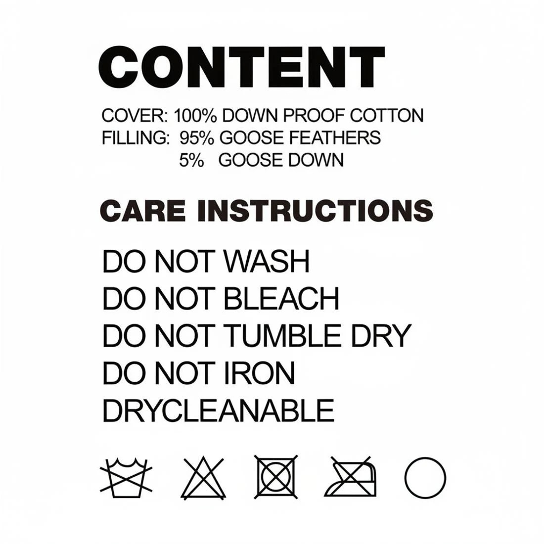 8 Giselle Bedding Goose Feather Down Pillow Luxury Twin Pack - White, 8 of 8