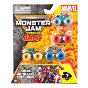 5 Pack Marvel Monster Jam Mini Jams Veh