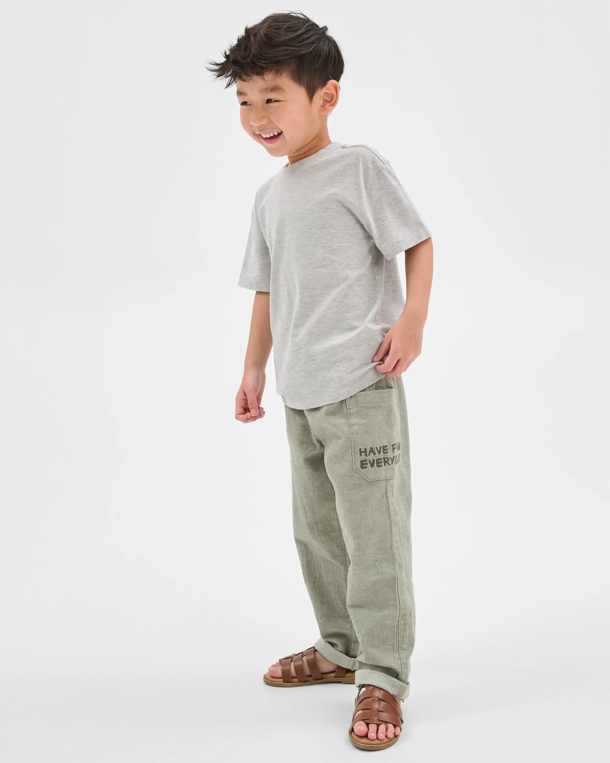 1 Target Kids Pull On Lightweight Pants KHAKI, 1 of 6