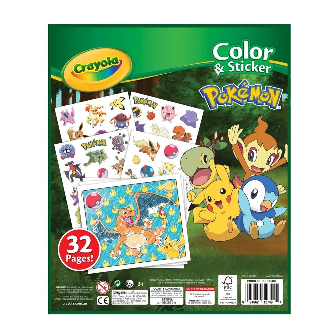 2 Crayola Pokemon Color and Sticker Book, 2 of 3