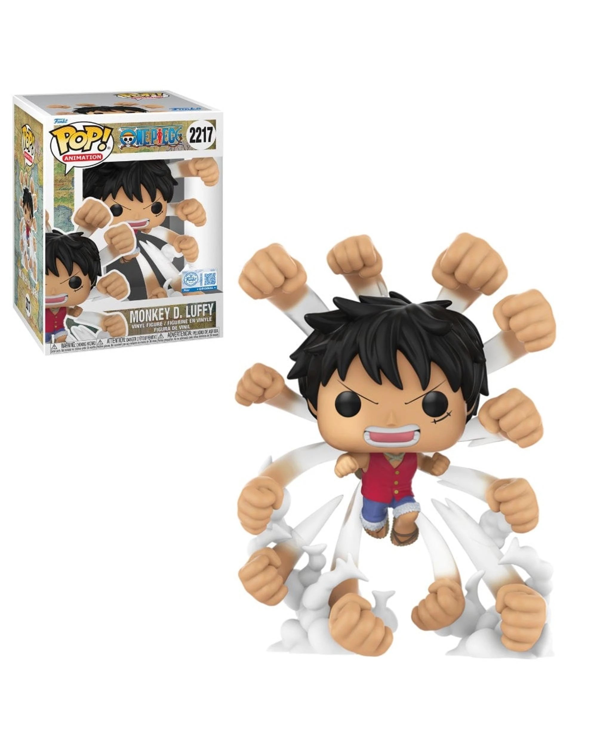 1 One Piece Luffy Gum-Gum Gatling Funko Premium POP! Vinyl, 1 of 3