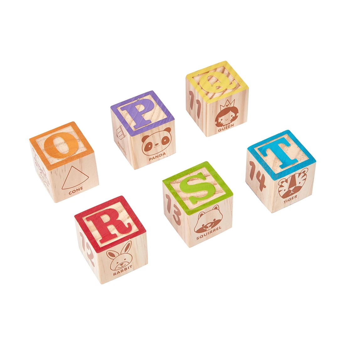 5 Wooden Alphabet Blocks, 5 of 9
