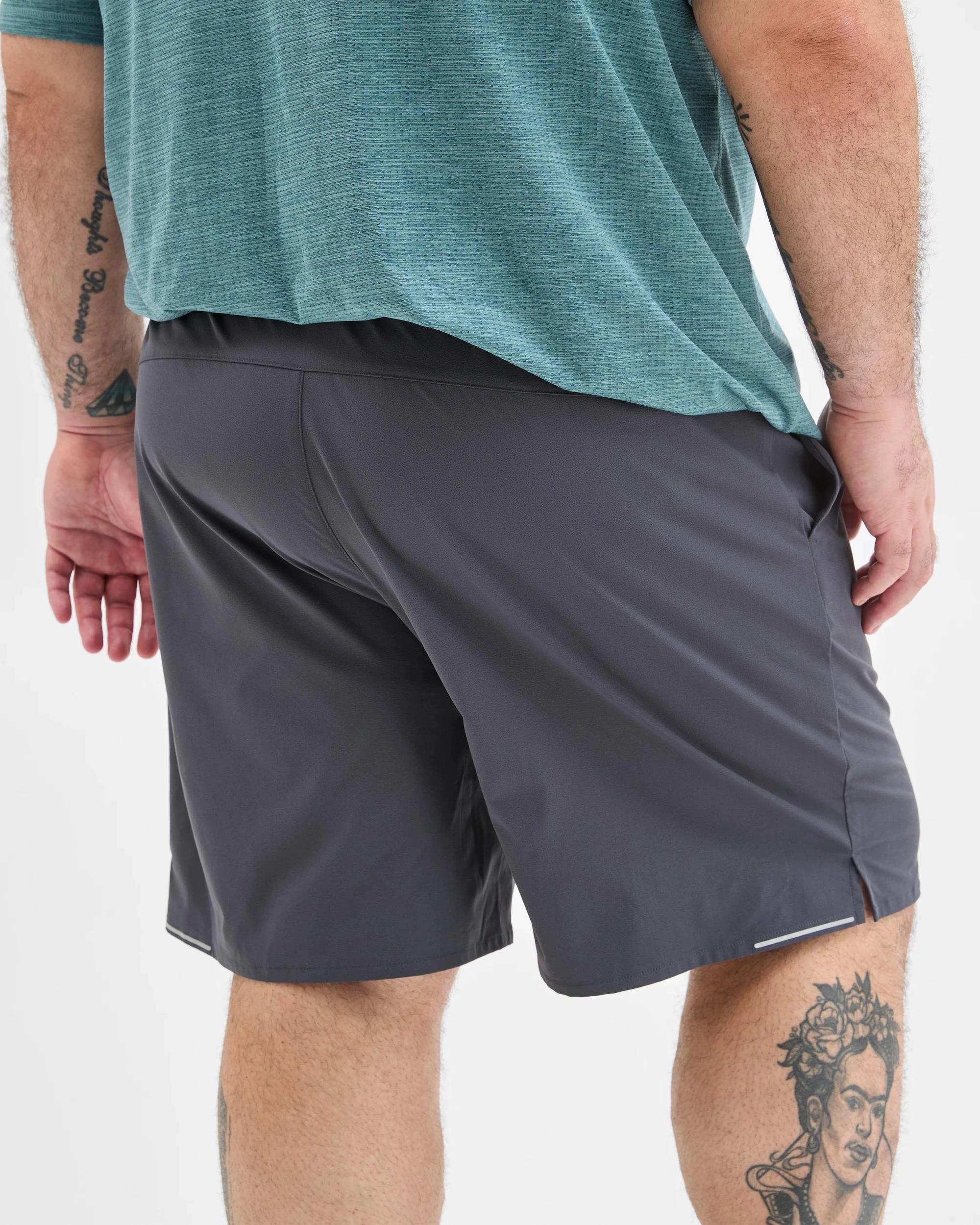 6 Target Man Plus Plus Size Active Woven Shorts GUNMETAL, 6 of 6