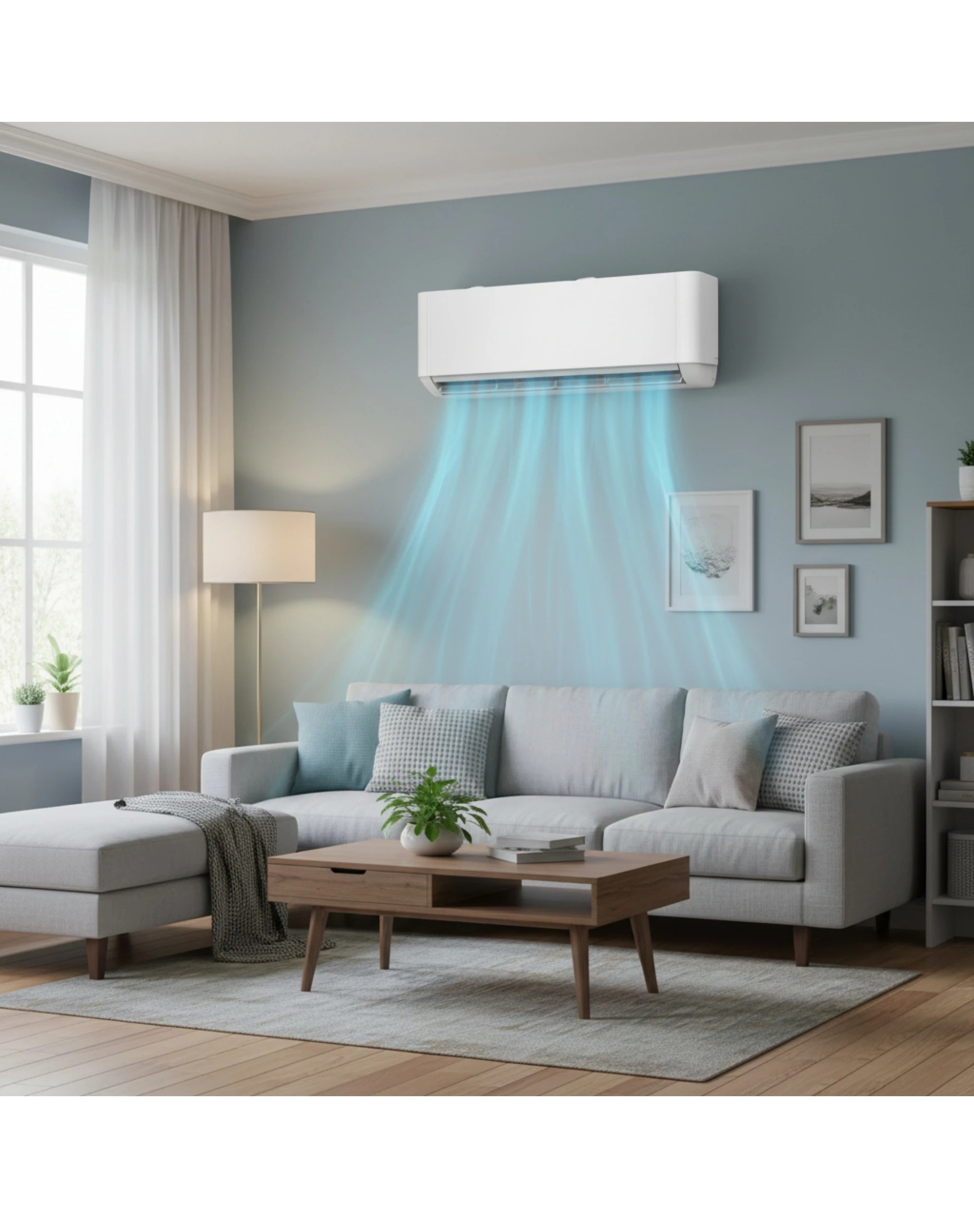 4 Advwin 2.64Kw Inverter Split Air Conditioner Reverse Cycle APP Control - White, 4 of 10