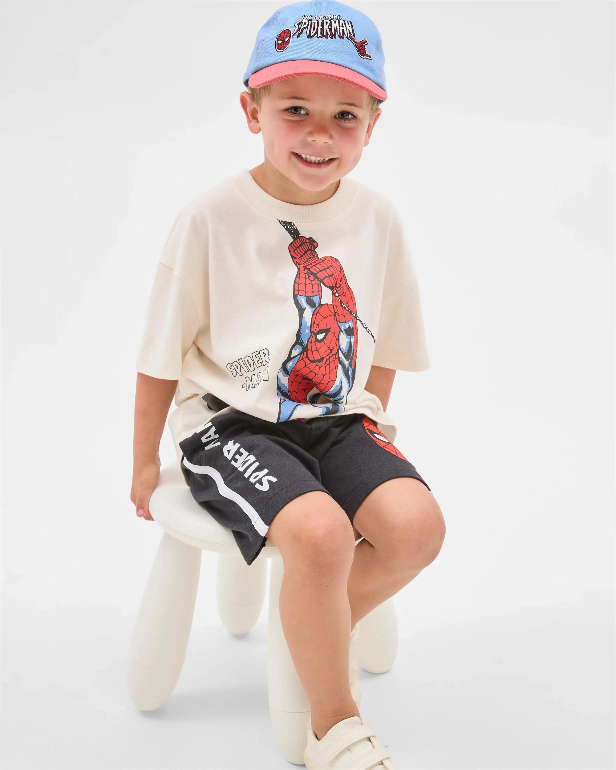 1 Spider-Man Australian Cotton Shorts CHARCOAL, 1 of 6