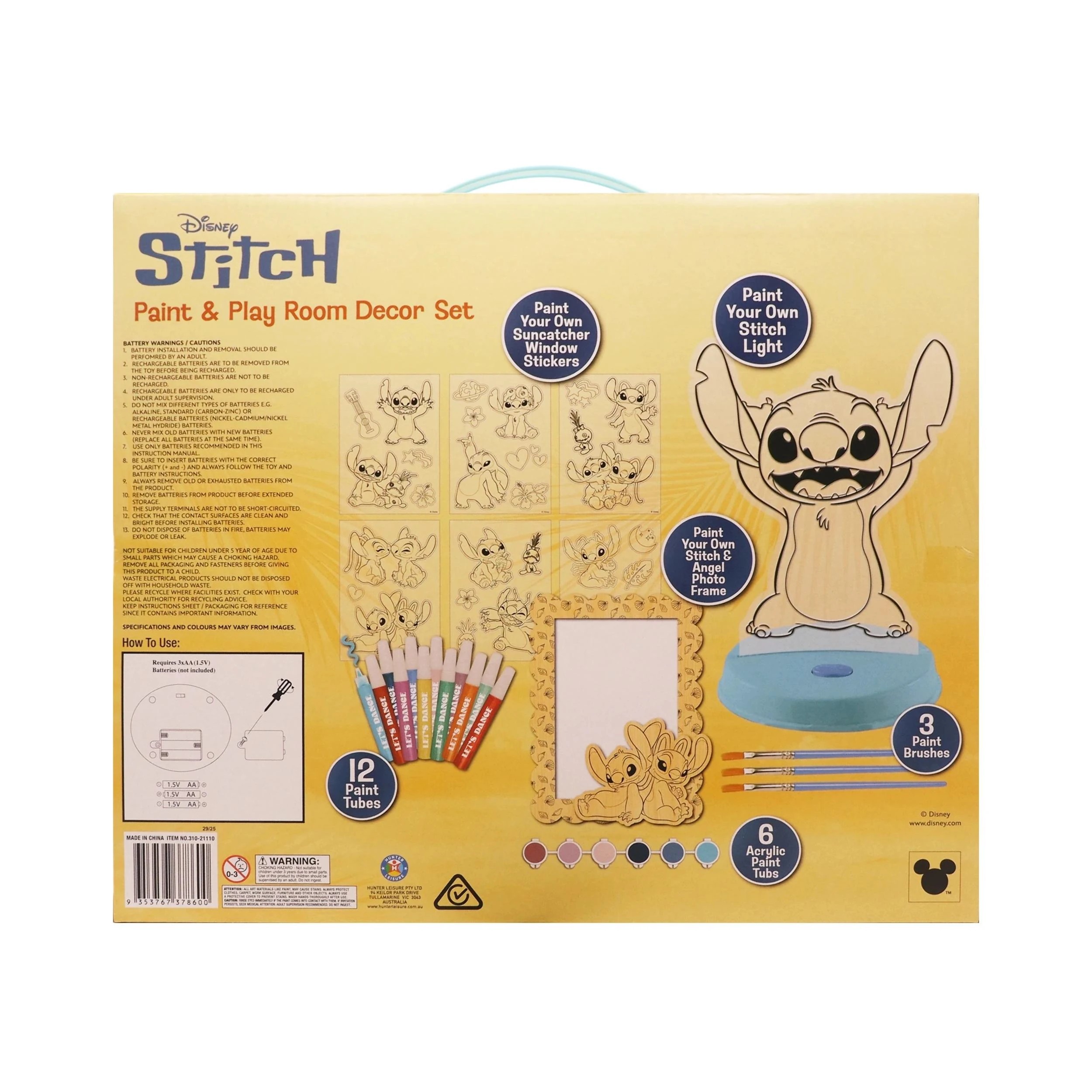 3 Disney Stitch Paint and Play Room Decor Set - Multi, 3 of 3