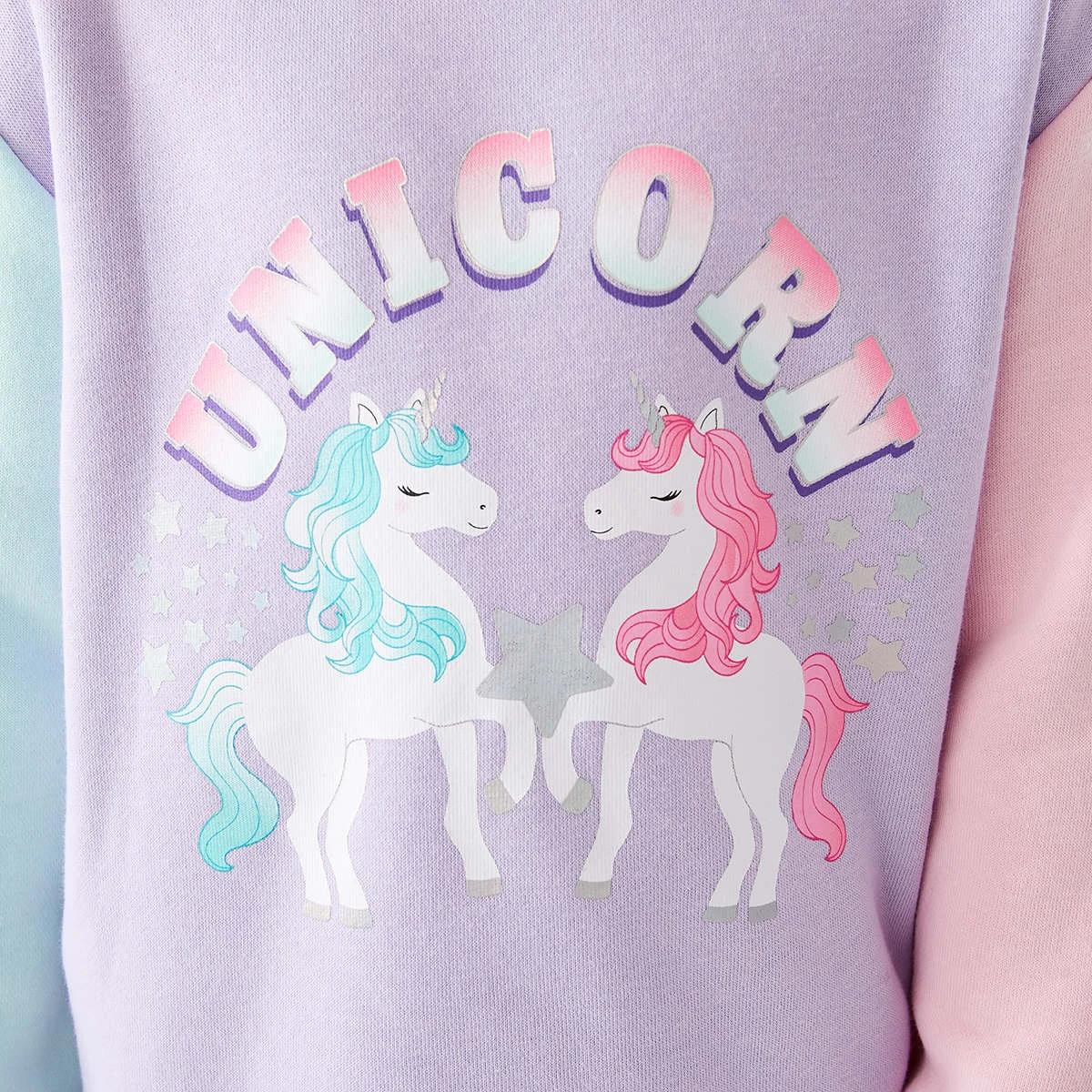 3 Print Crew Neck Sweatshirt Unicorn, 3 of 8