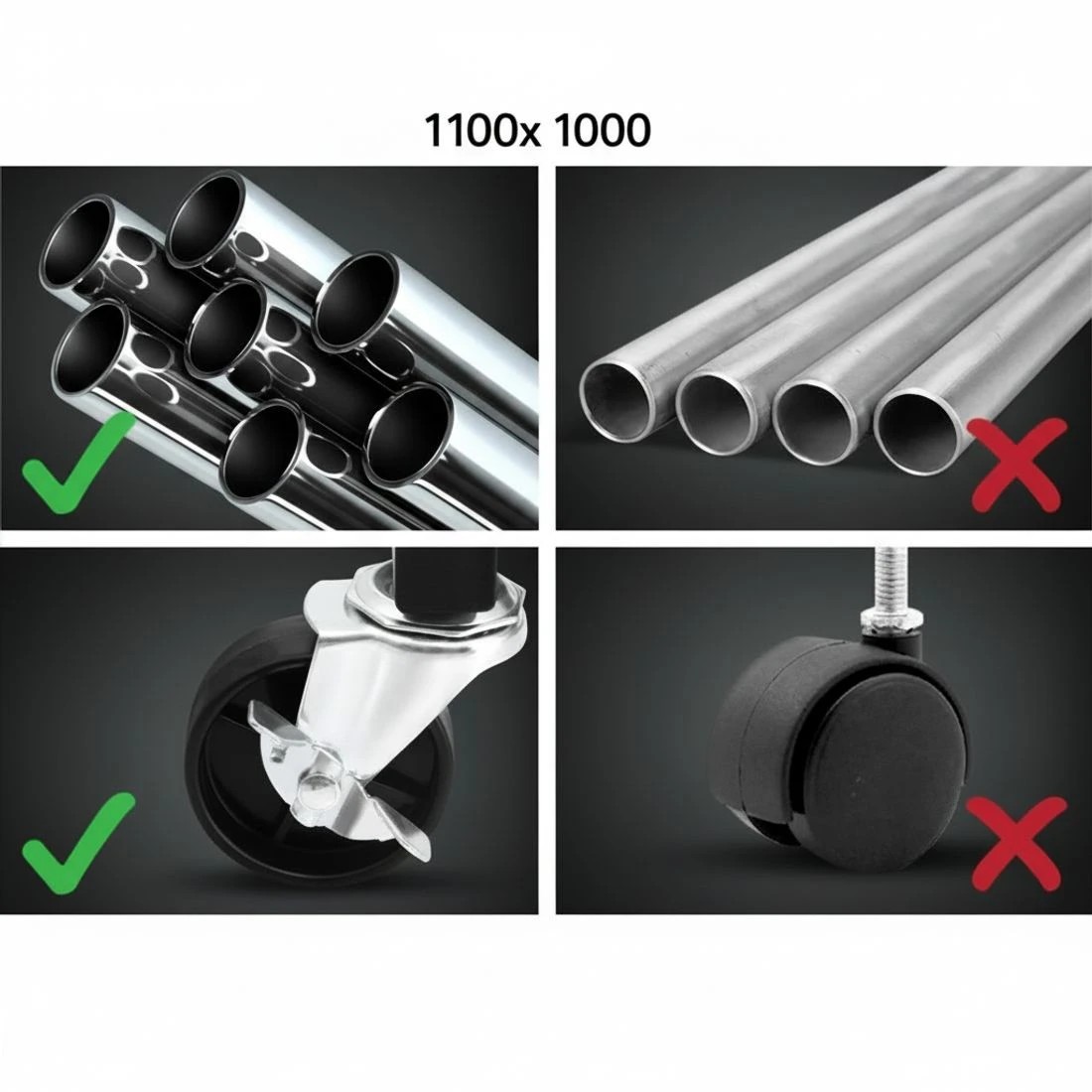 6 Artiss Clothes Rack Double Rod Airer Rail Coat Stand Adjustable Hanger Garment Rack Portable Heavy Duty Wheels - White, 6 of 7