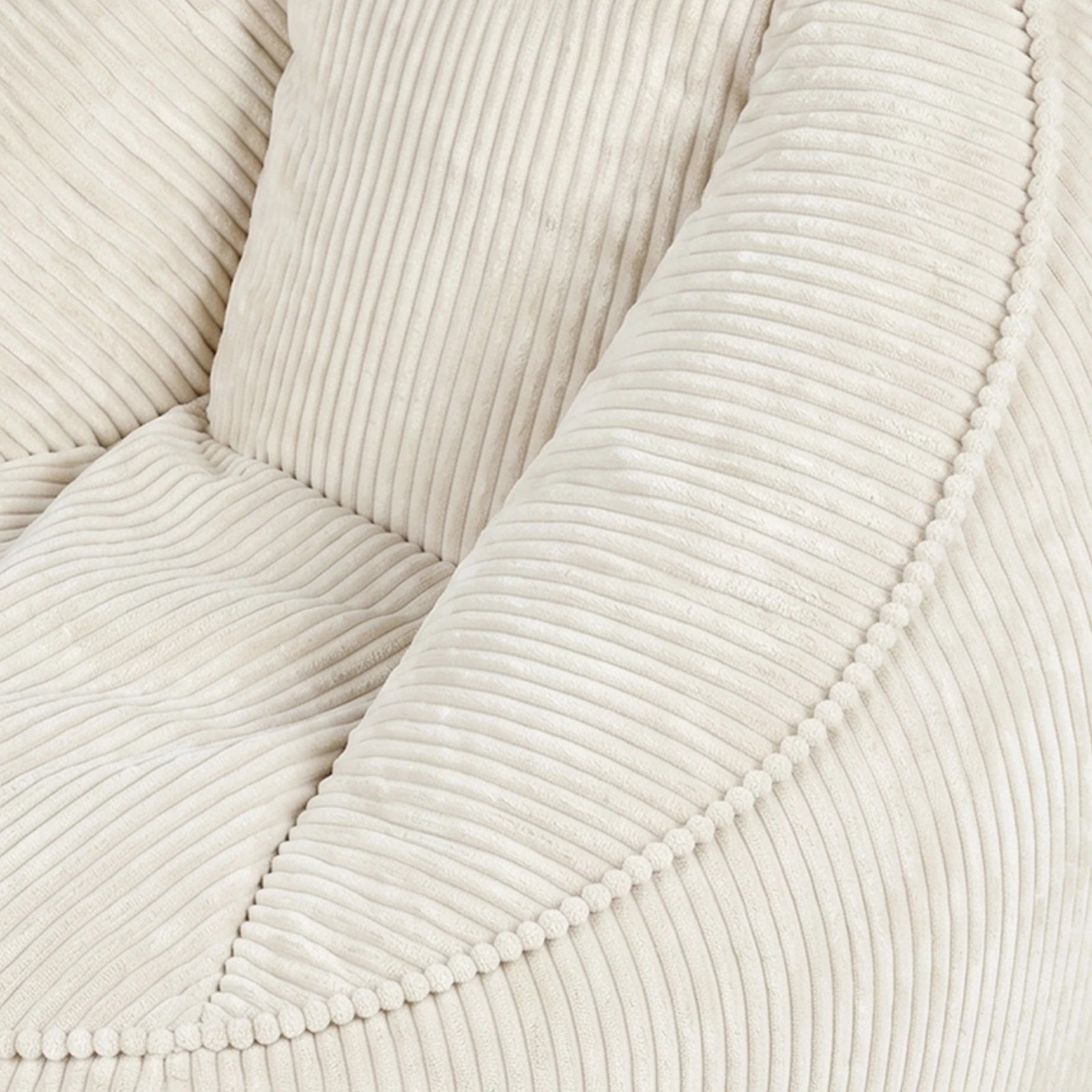 7 Advwin Bean Bag Chair Sofa w/ Handle Adults Teens Corduroy Lazy Floor Sofa - Beige, 7 of 7