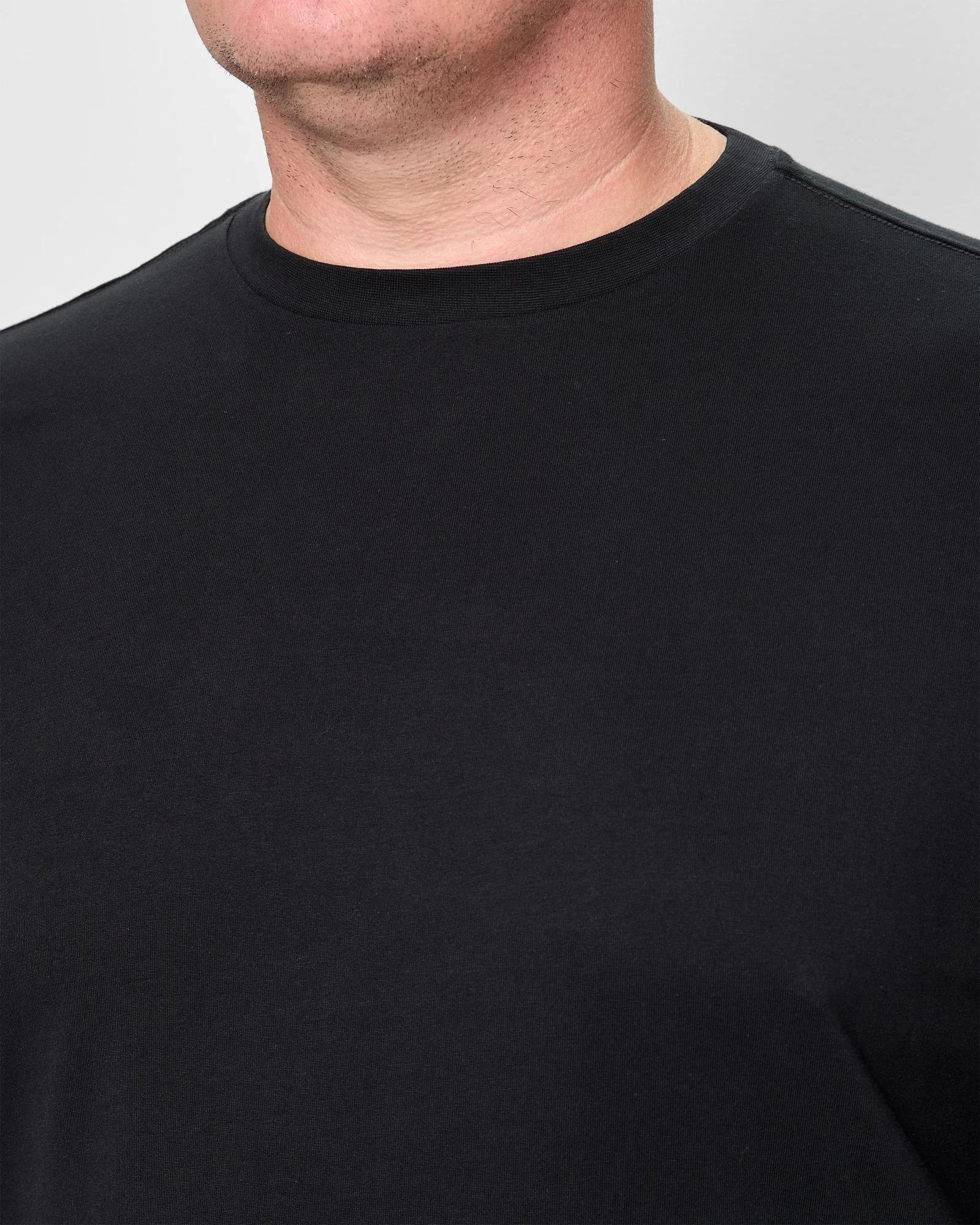 5 Target Man Plus Plus Size Australian Cotton Long Sleeve T-Shirt BLACK, 5 of 5