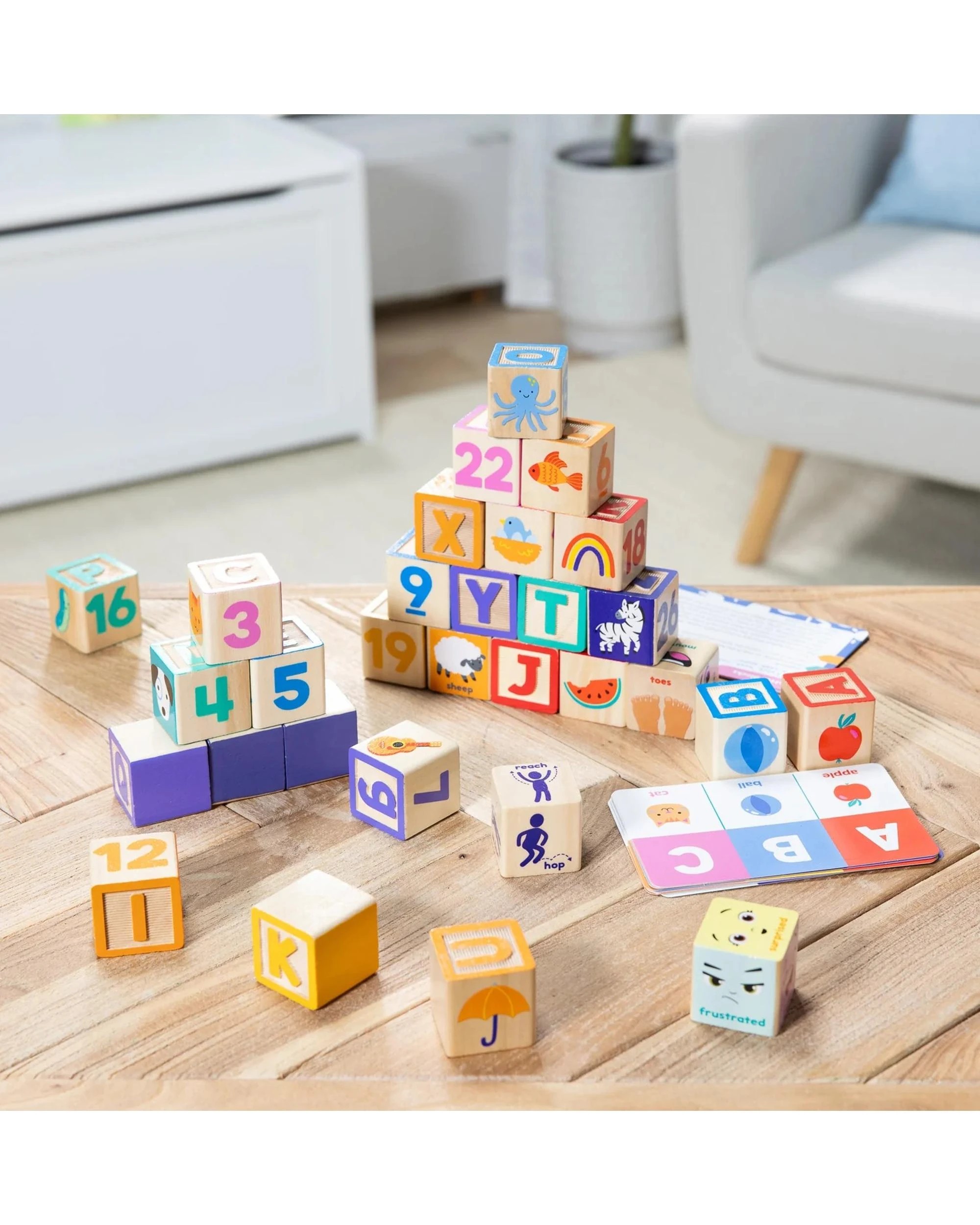 9 Melissa & Doug Melissa and Doug Ms Rachel Wooden Learning Blocks, 9 of 9