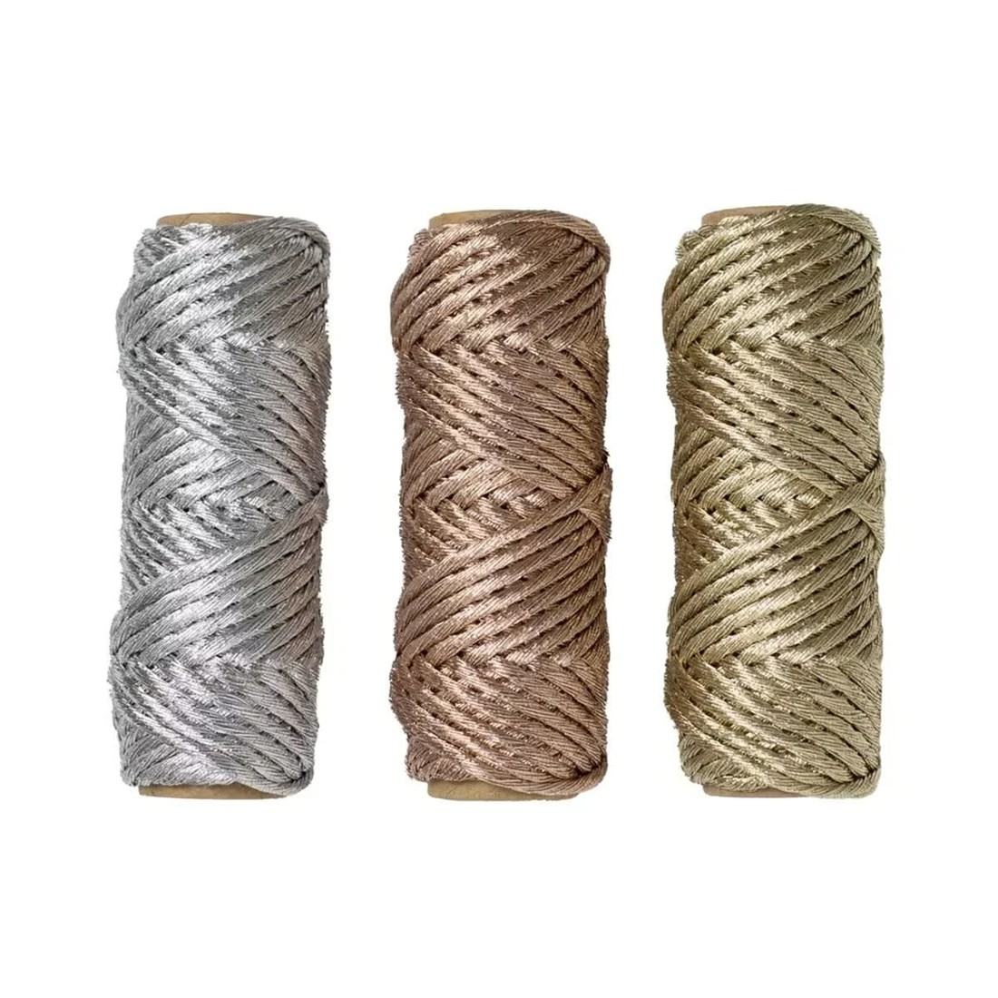 2 3 Pack Macrame Metallic Cord, 2 of 3