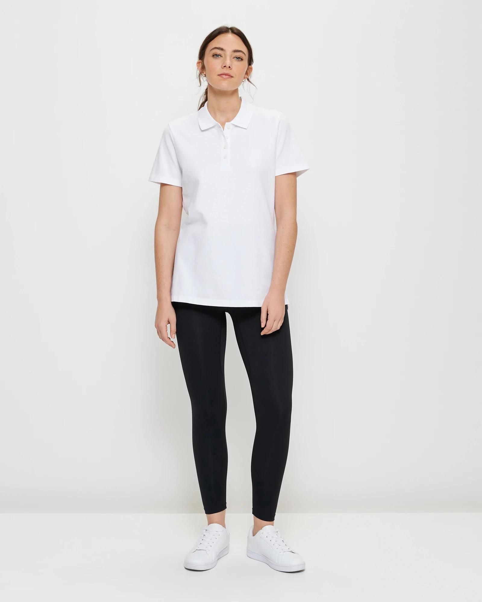 2 Target Active Pique Polo T-Shirt WHITE, 2 of 6