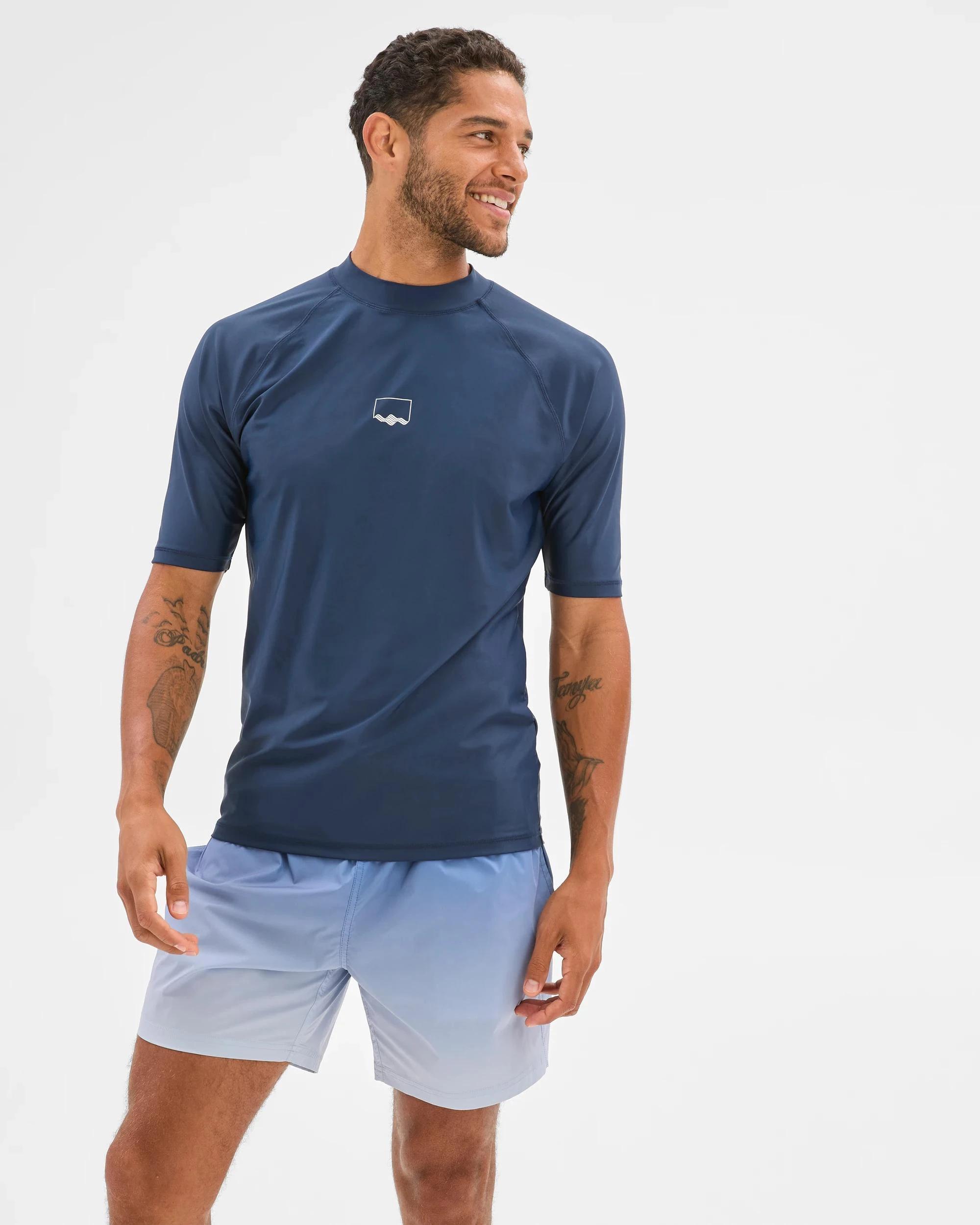 5 Target Short Sleeve Rash Vest NAVY, 5 of 5