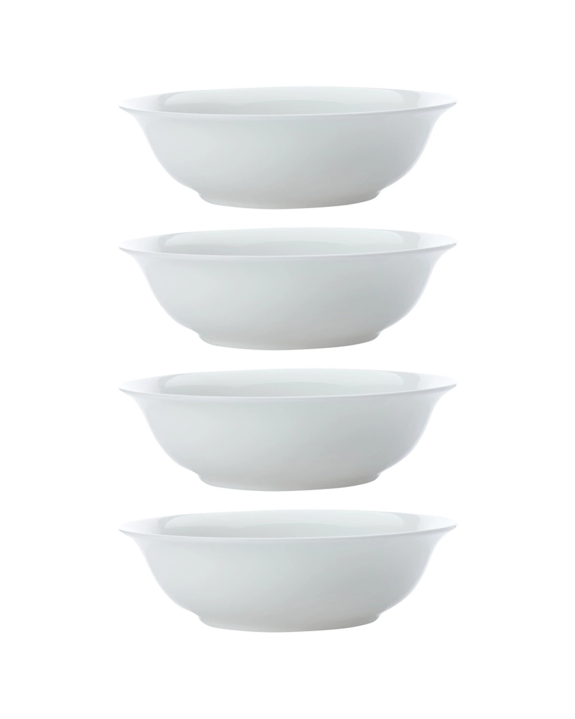 1 Maxwell & Williams 4x Cashmere Soup Cereal Bowl 18cm Fine Bone China Dinnerware Set - White, 1 of 1