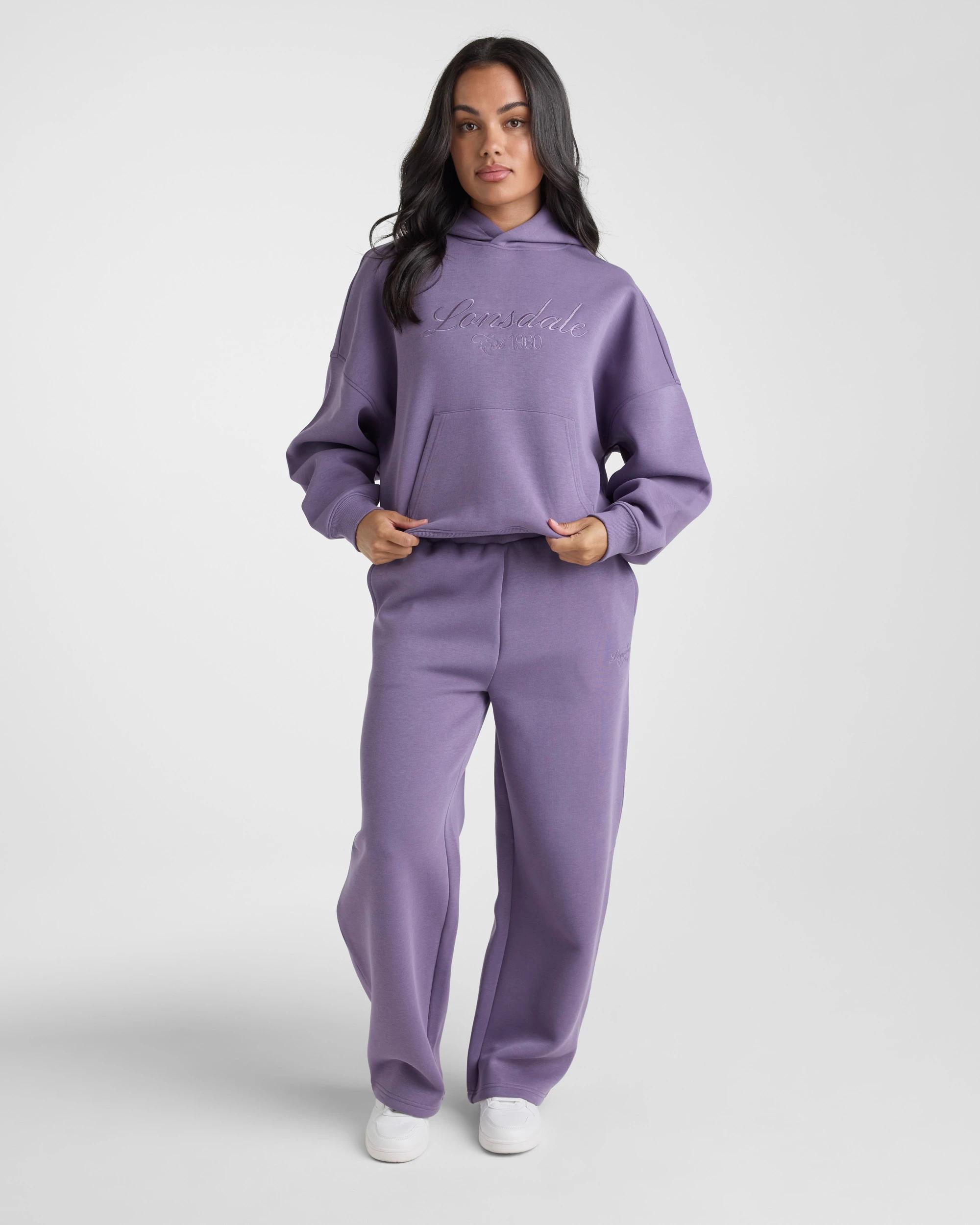 5 Lonsdale London Boxy Hoodie DUSTY IRIS, 5 of 5