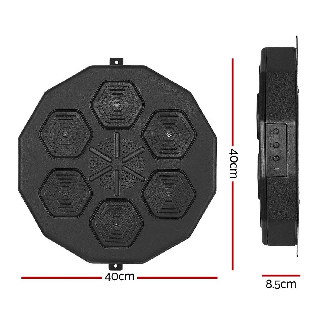 3 Everfit Music Boxing Machine tooth Target Punching USB Chargeable Home Gym - Black, 3 of 7