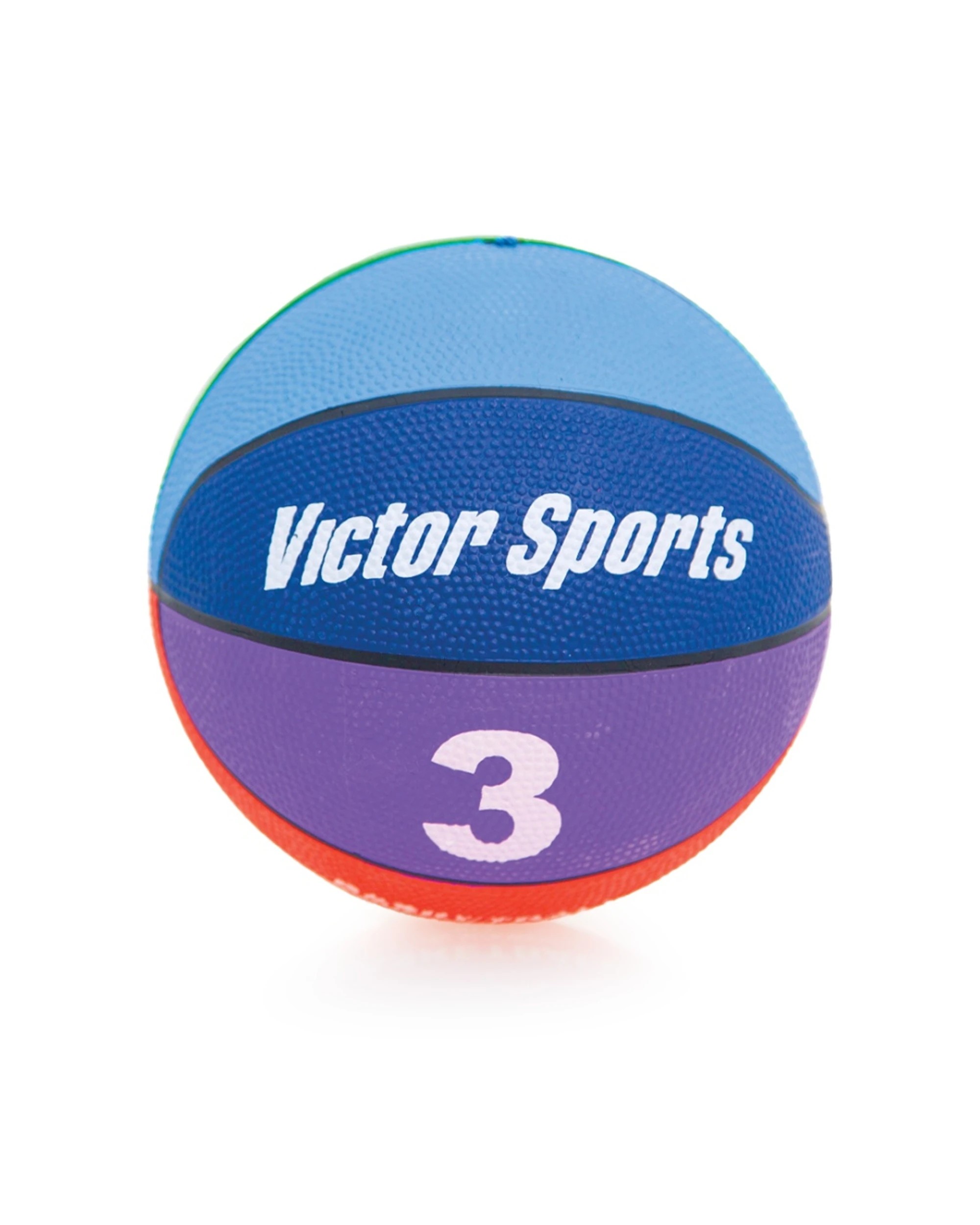 1 Victor Sports Heavy Duty Durable Rubber Basketball Size 3 - Multi, 1 of 2
