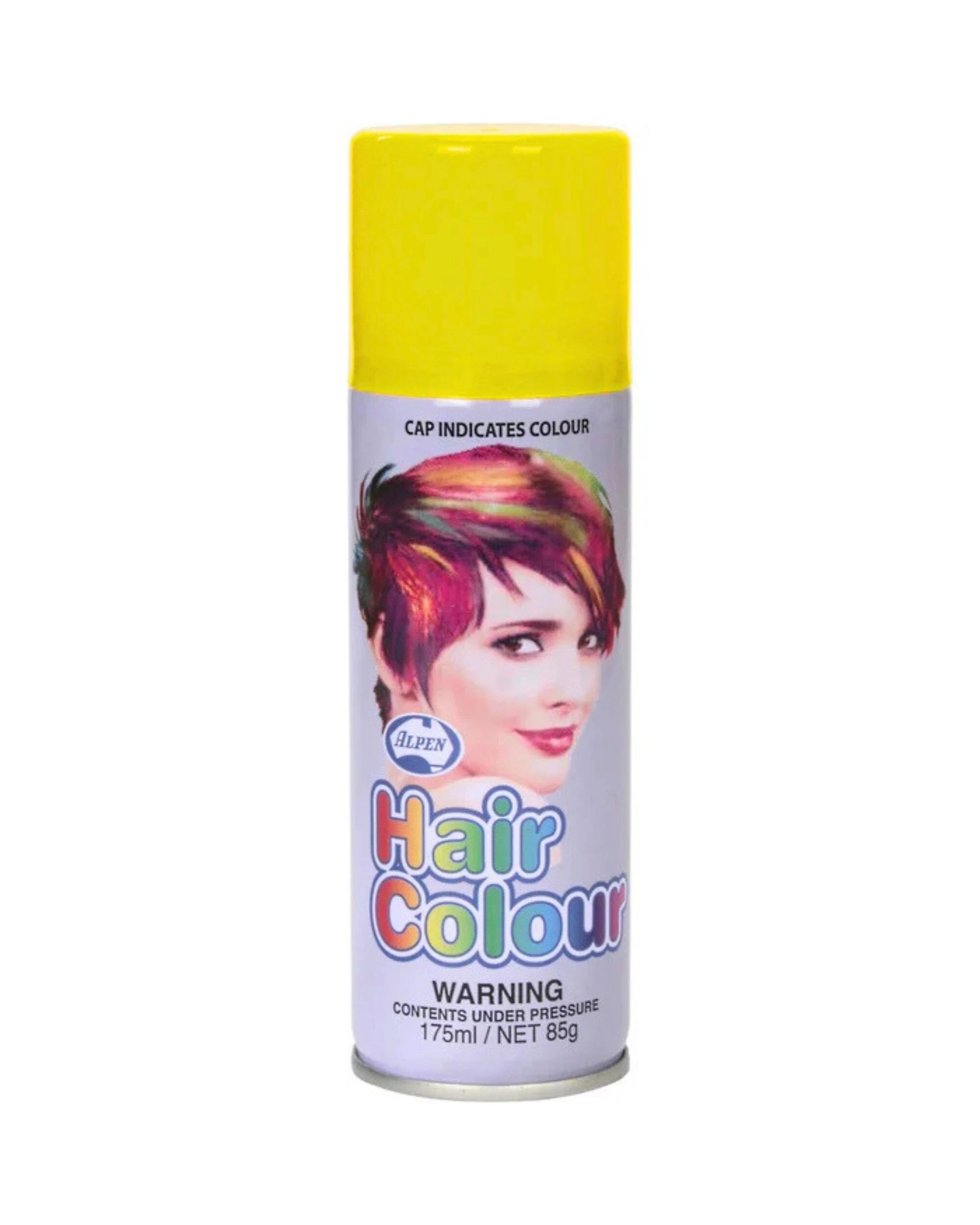 1 Alpen Coloured Hair Spray - Yellow, 1 of 2