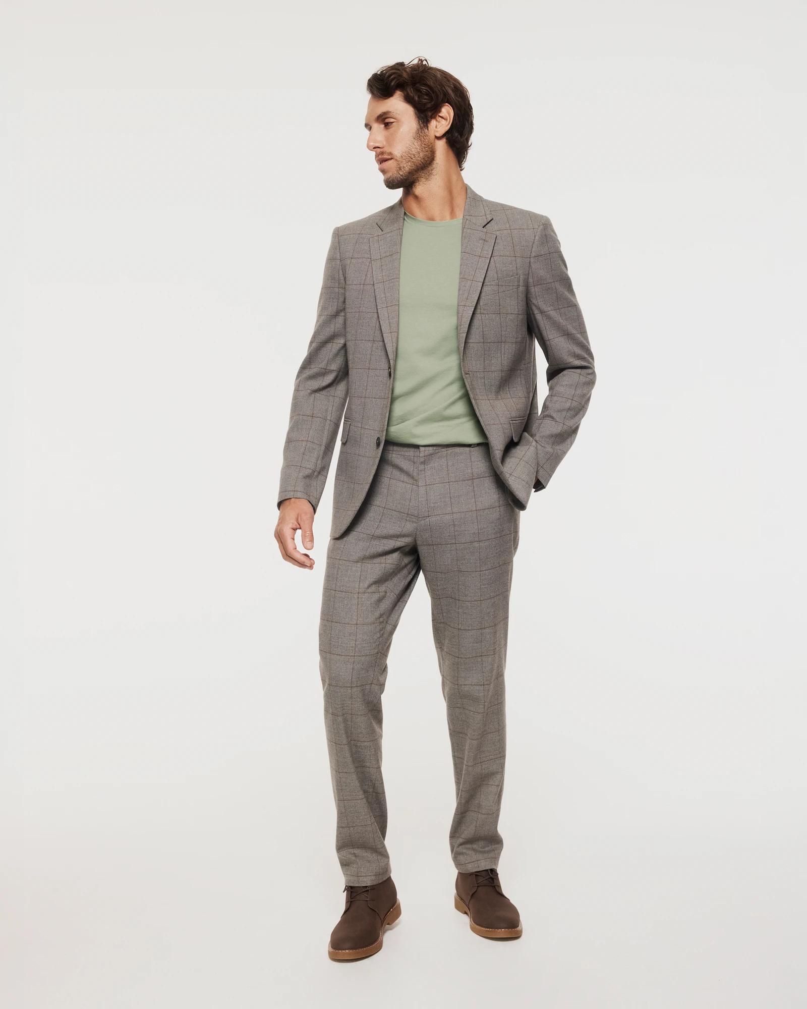 2 Tailored Heritage Check Suit Blazer - Preview CHARCOAL CHECK, 2 of 8
