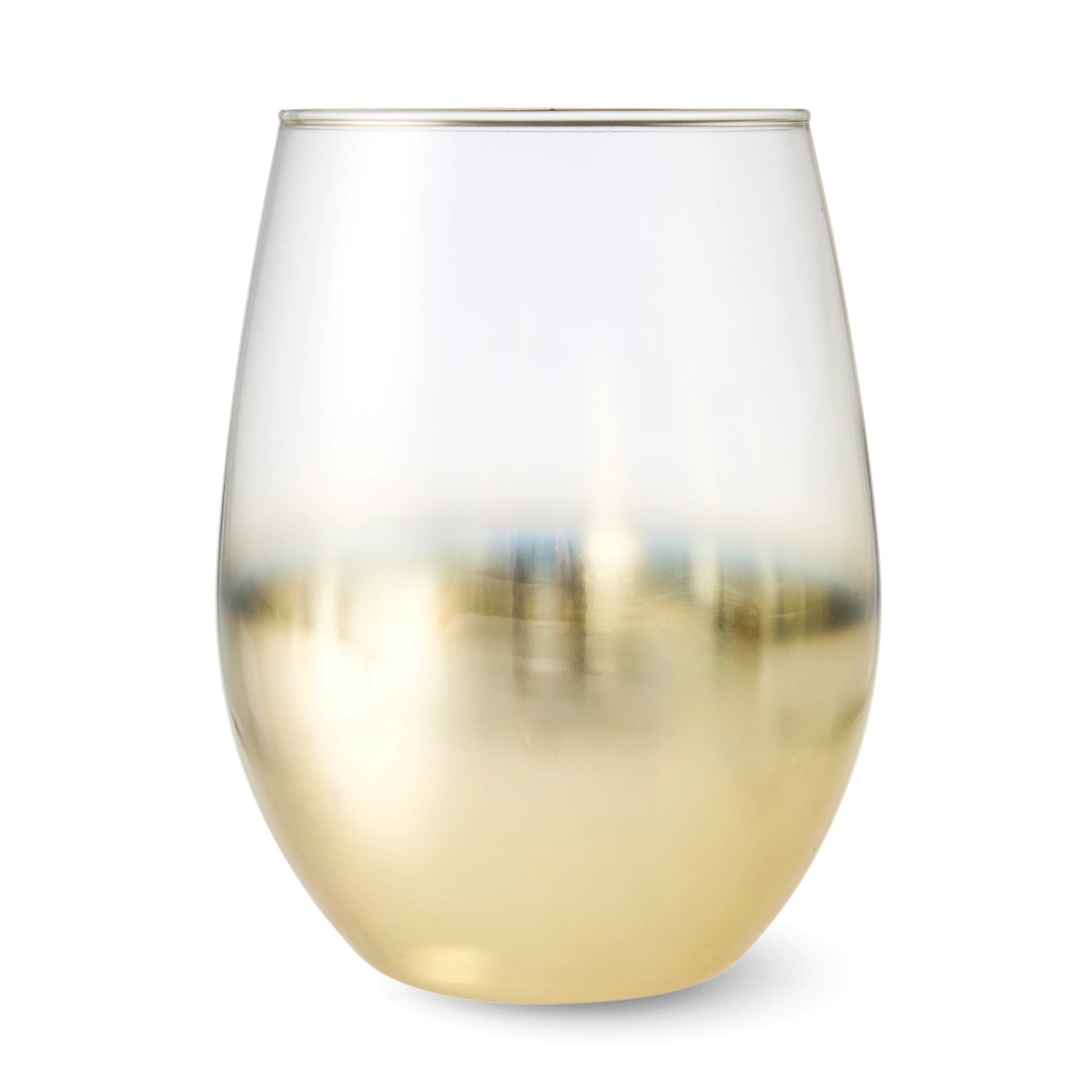 2 6 Gold Look Stemless Glasses, 2 of 6