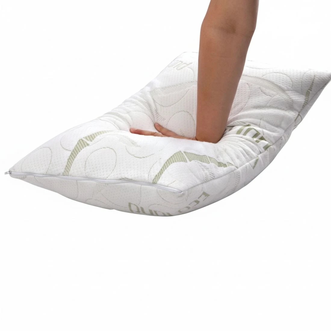 6 Giselle Bedding Memory Foam Pillow Bamboo Twin Pack - White, 6 of 7