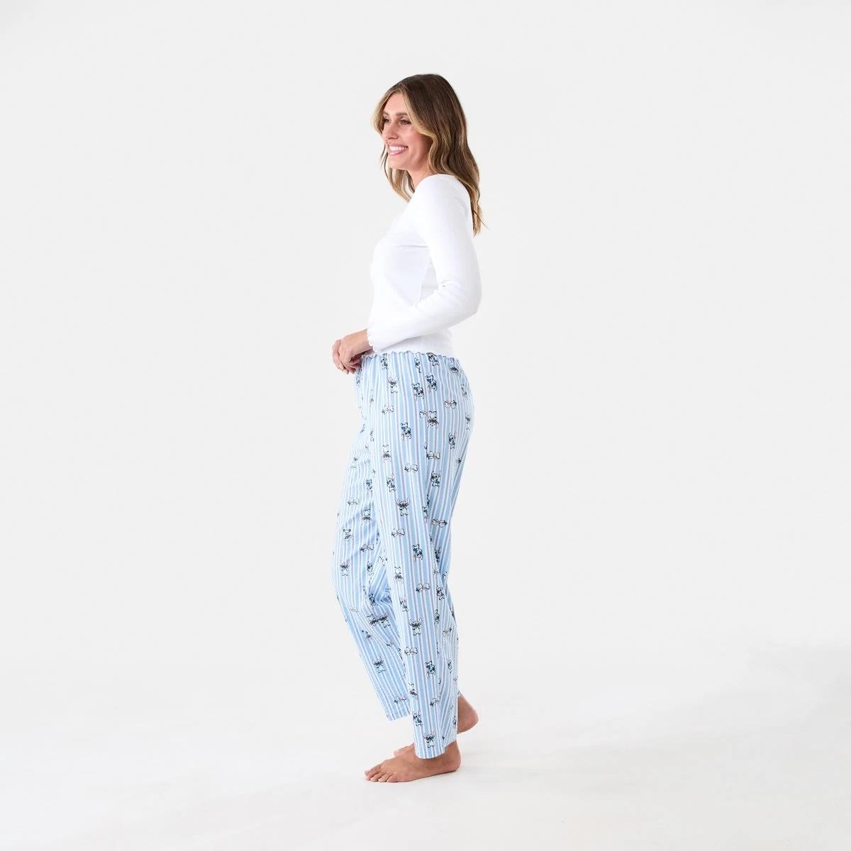 2 Disney Lilo & Stitch License Long Sleeve Top and Woven Pants Pyjama Set Stitch Stp, 2 of 7