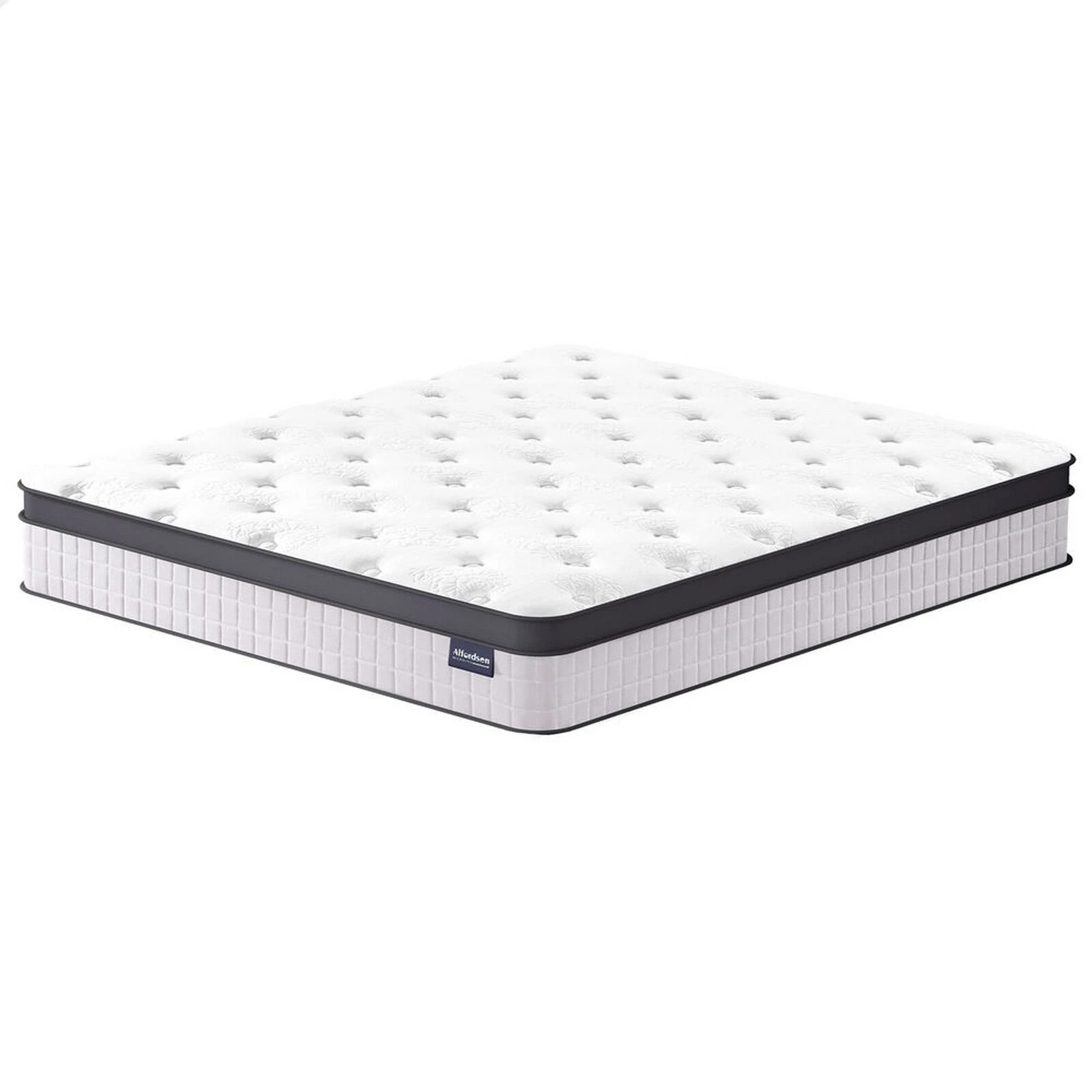 1 Alfordson Mattress 23CM Euro Top Spring Foam Bedding Medium Firm - Queen Bed, 1 of 10