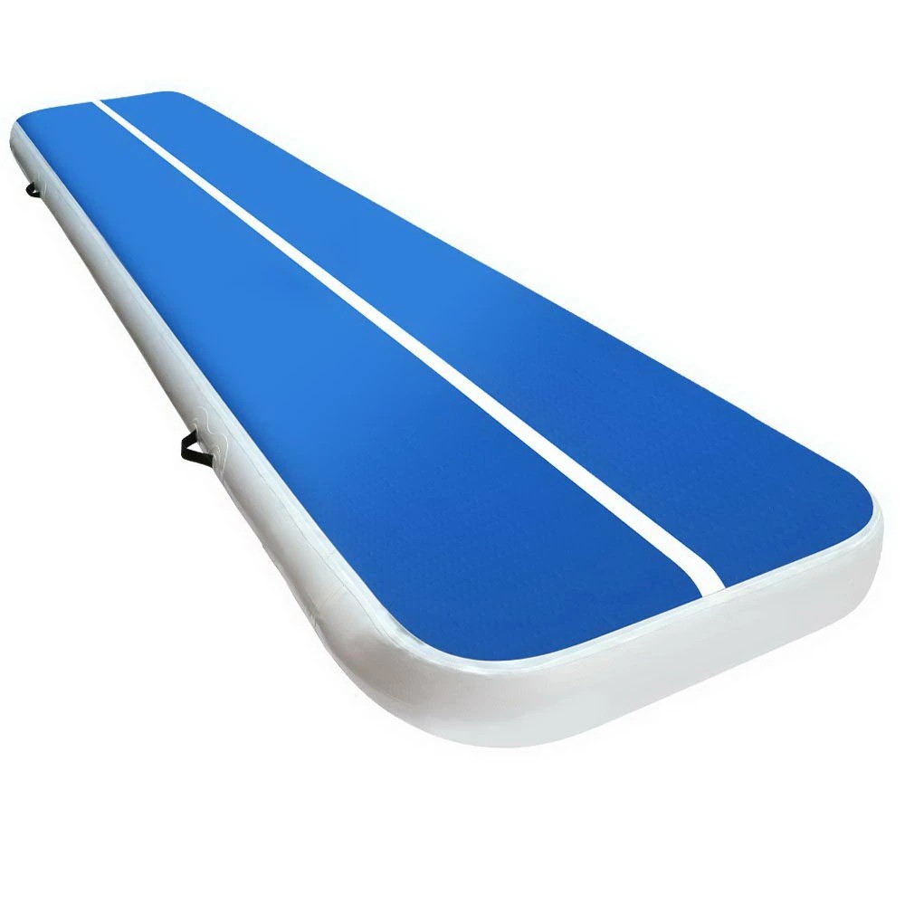 1 Everfit 4M Air Track Gymnastics Tumbling Exercise Cheerleading Mat - Blue, 1 of 9