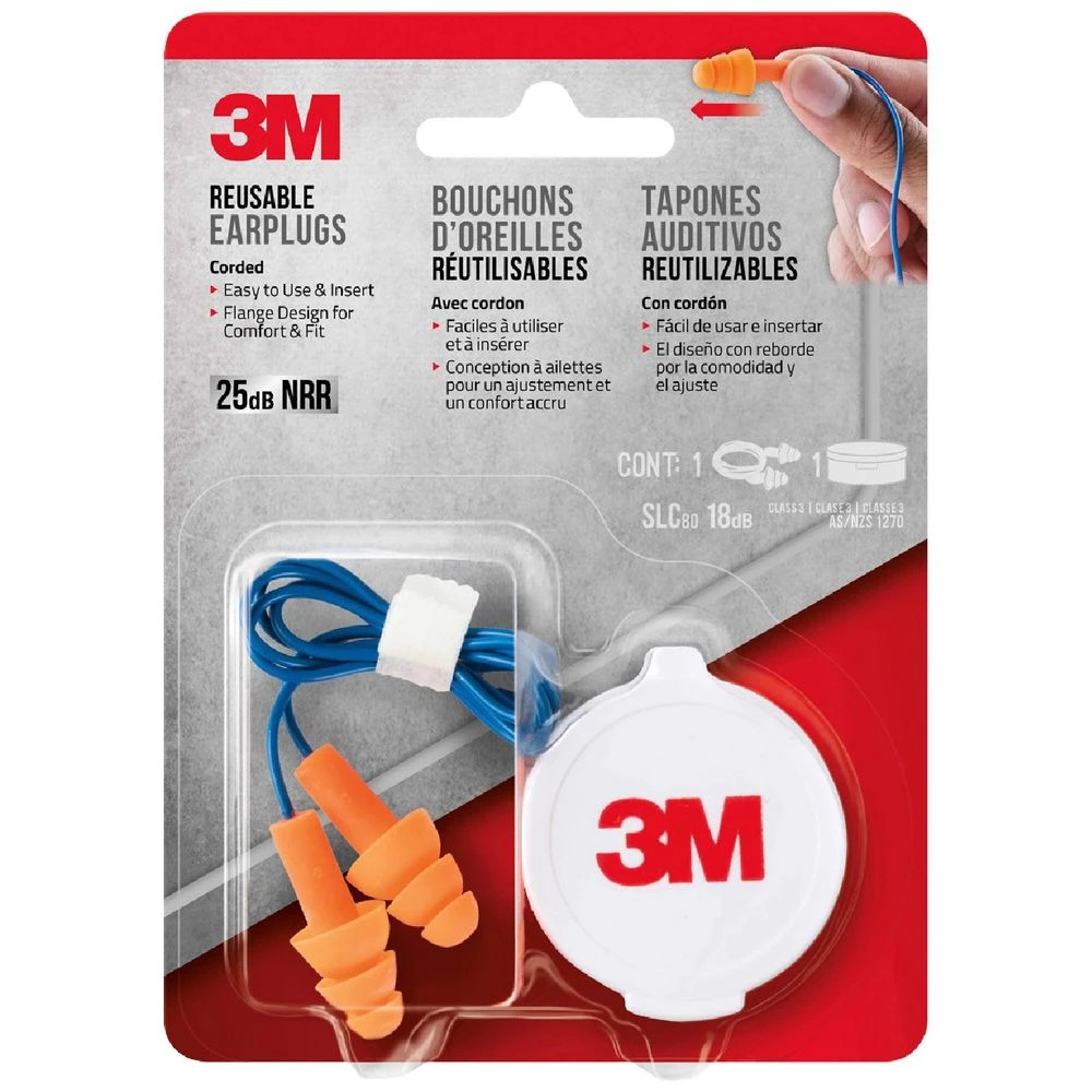 1 3M Reusable Ear Plugs, 1 of 5