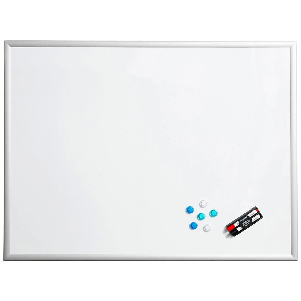 1 J.Burrows Magnetic Aluminium Frame Whiteboard 1200 x 900mm, 1 of 4