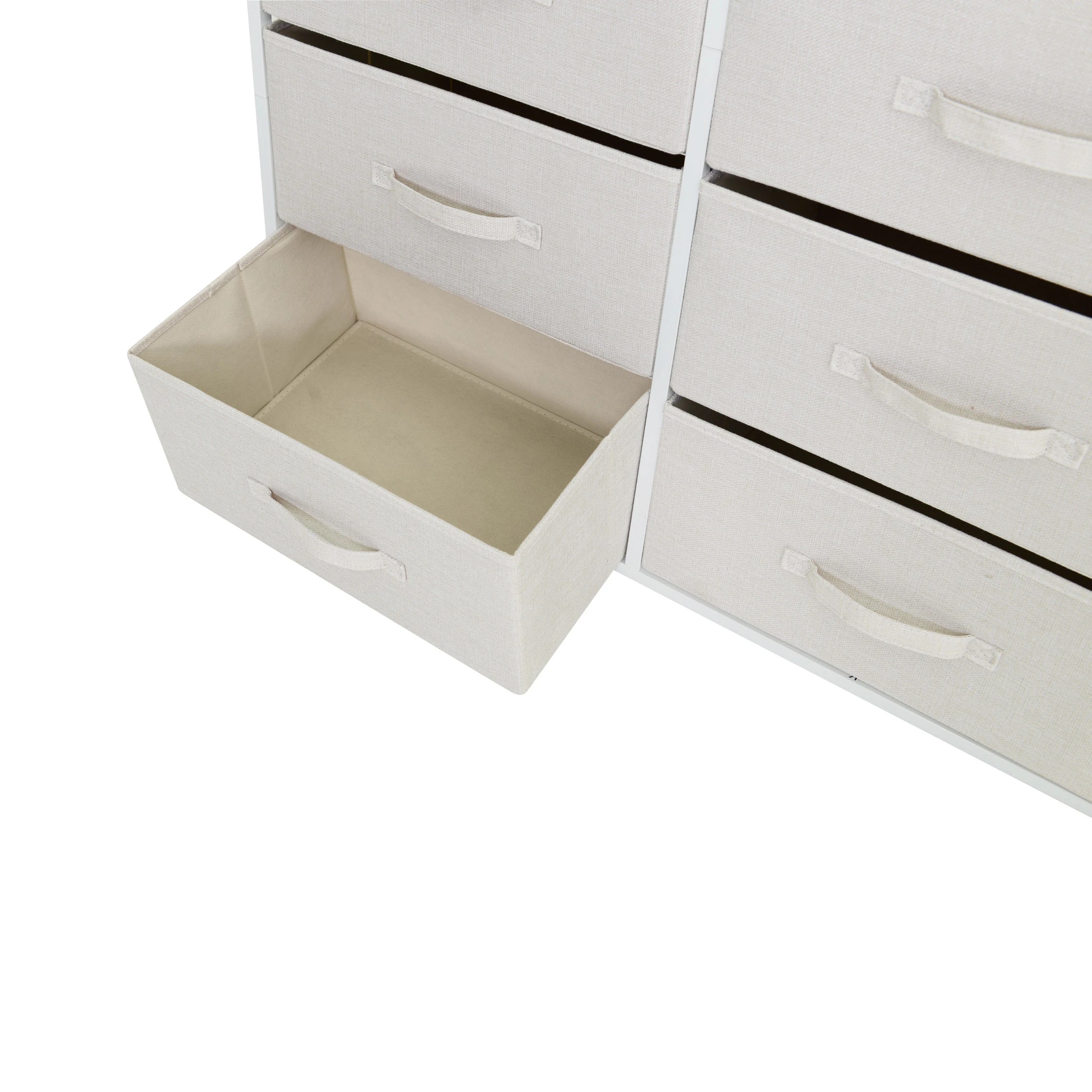 3 Linen Look 8 Drawer Chest - Beige, 3 of 4